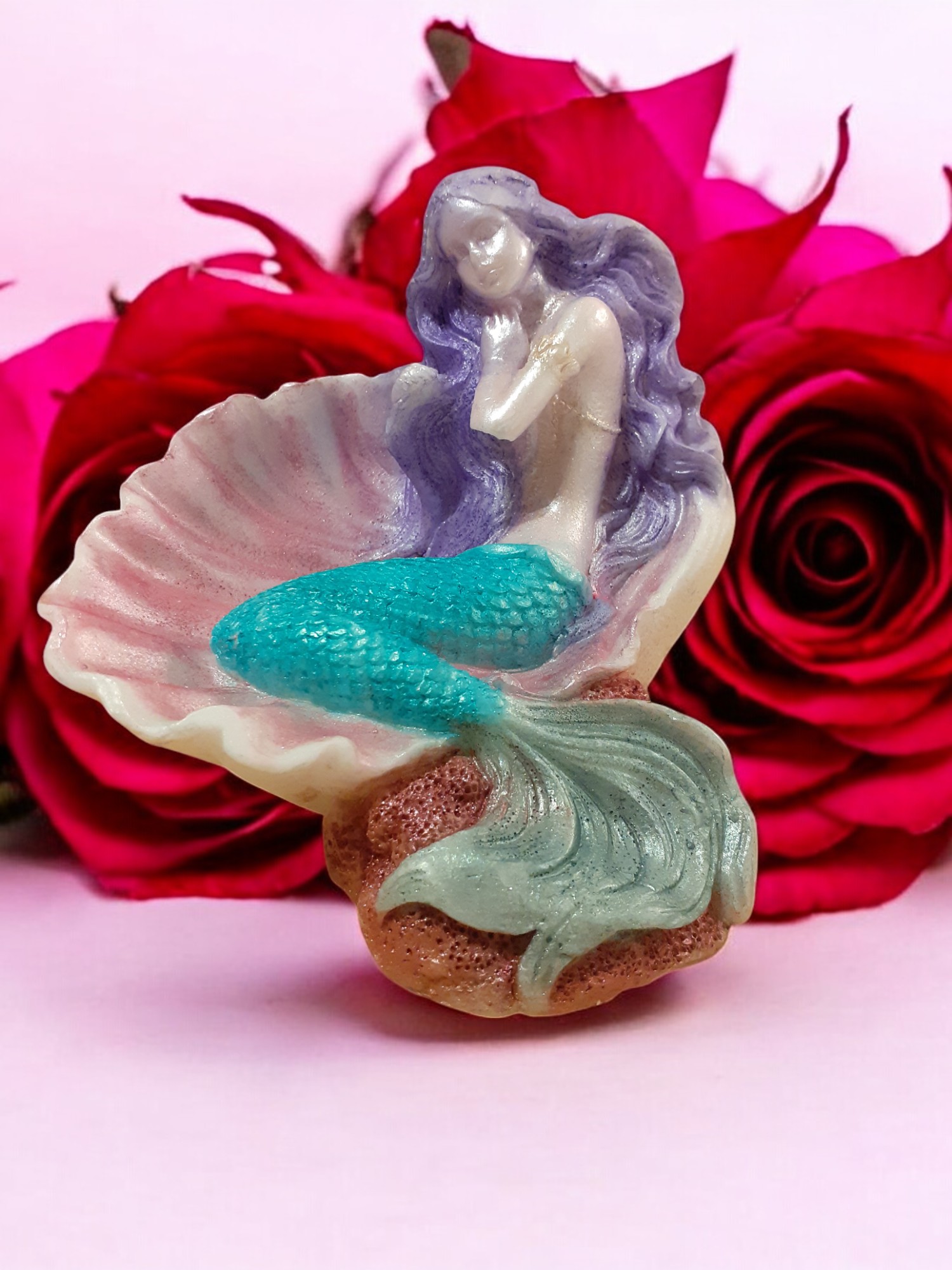 (image for) Zeemeermin in een Schelp Zeepje met Mica