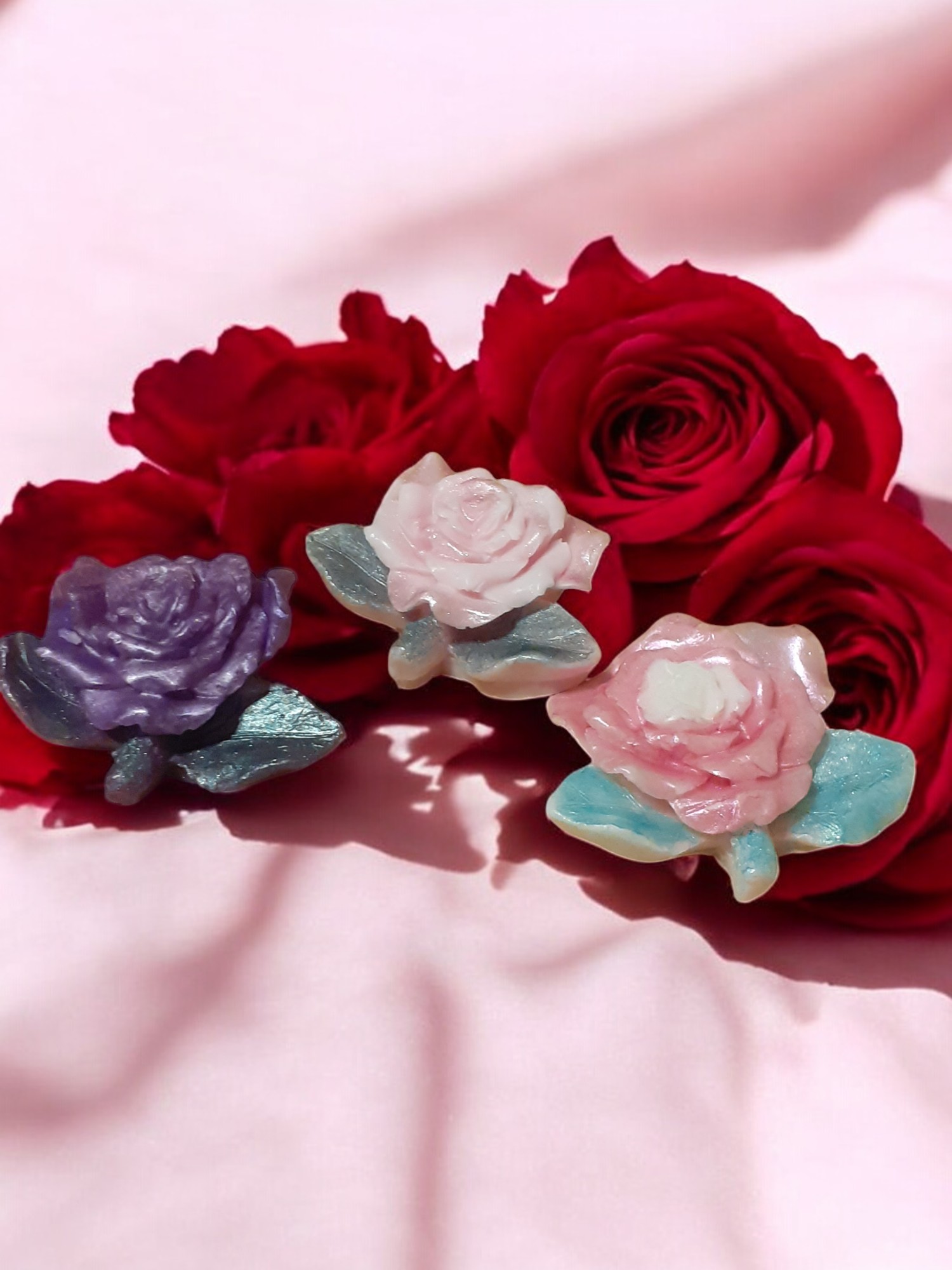 Roos met Steel Zeepje met Mica (image for) Roos met Steel Zeepje met Mica