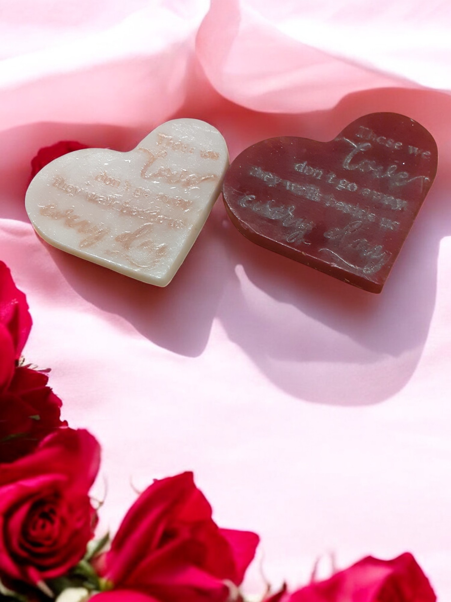 Memorial Hart met Tekst Zeepje met Mica (image for) Memorial Hart met Tekst Zeepje met Mica