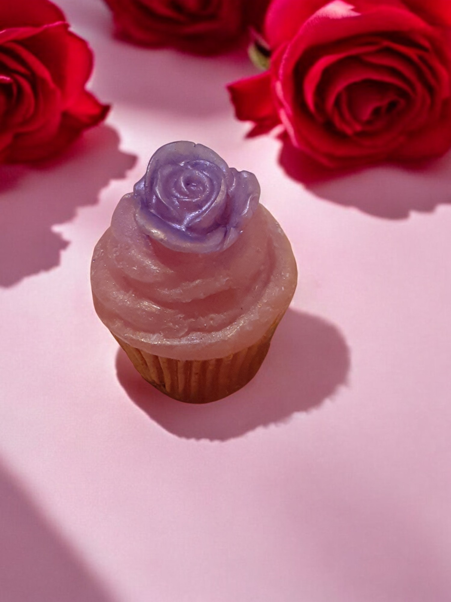 Cupcake met Roos Zeepje met Mica (image for) Cupcake met Roos Zeepje met Mica