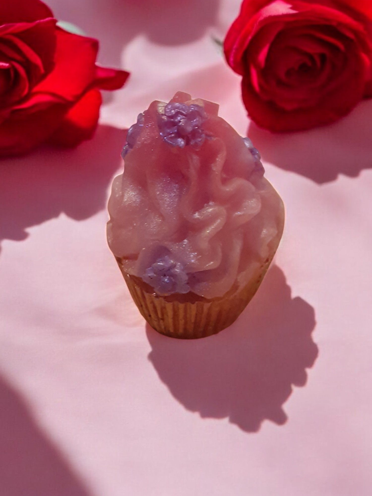 Cupcake met Bloemen Zeepje met Mica (image for) Cupcake met Bloemen Zeepje met Mica