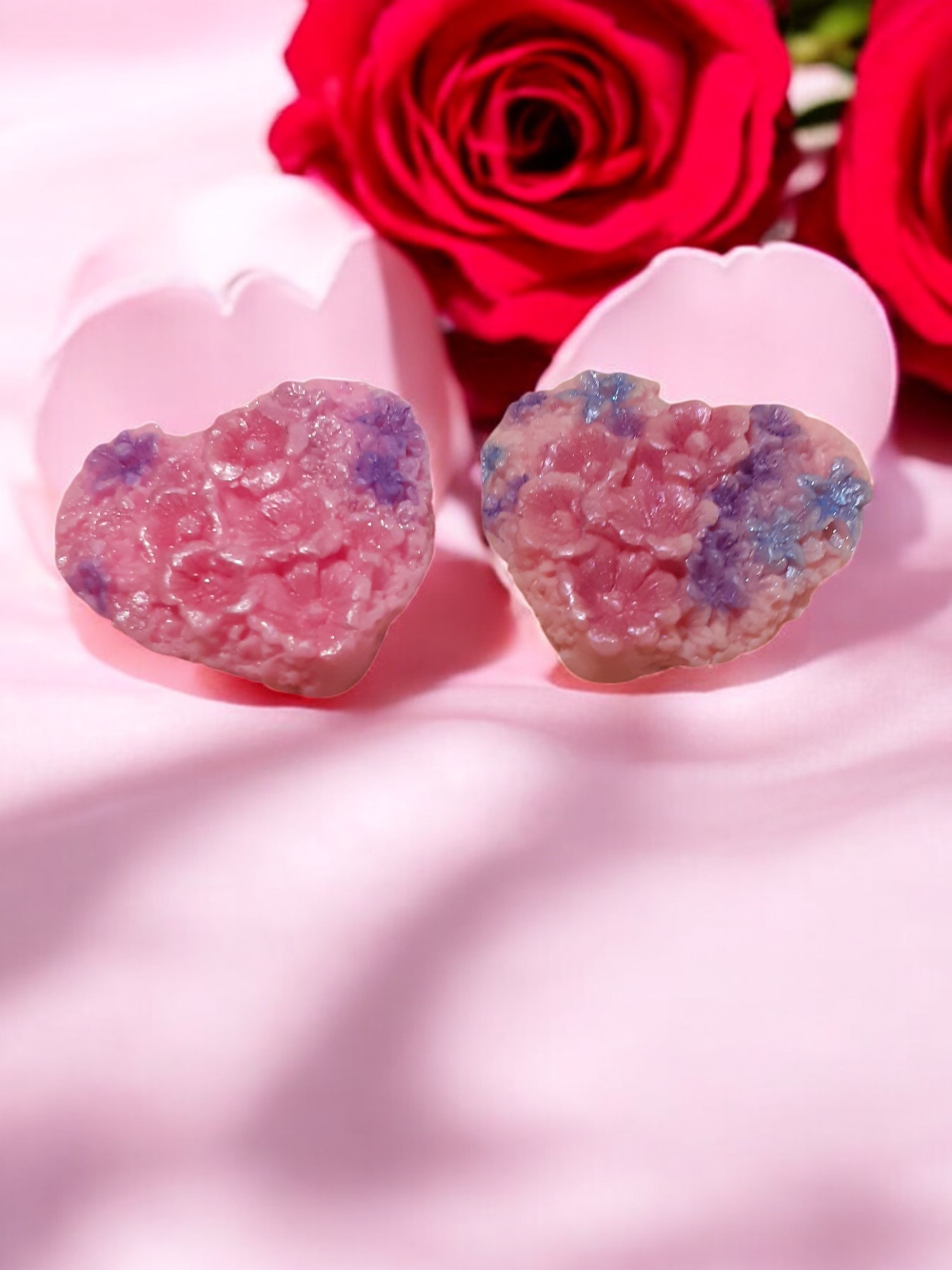 Bloemen Hart Zeepje met Mica (image for) Bloemen Hart Zeepje met Mica