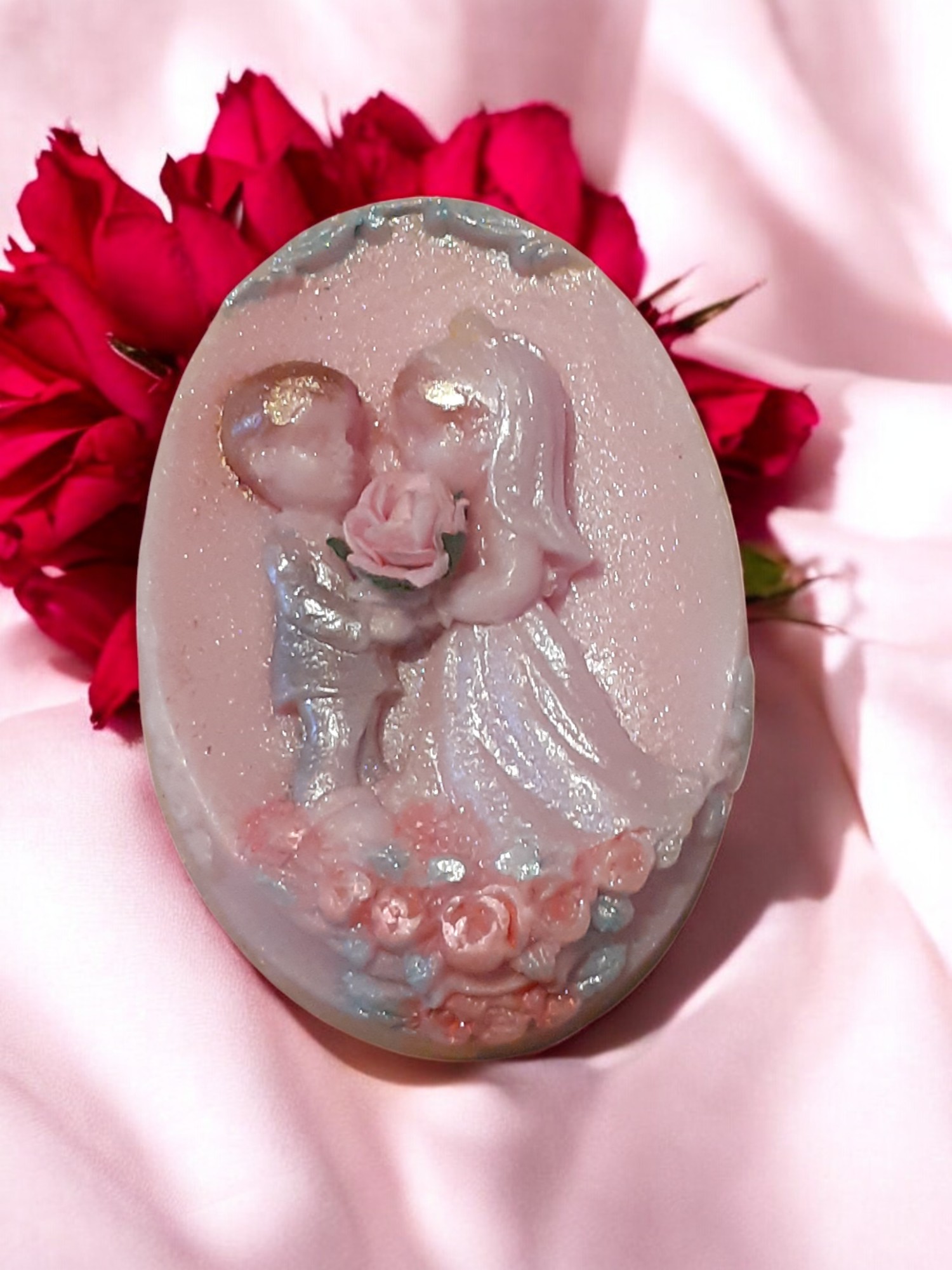 (image for) Bruidspaar op Camee Zeepje met Mica