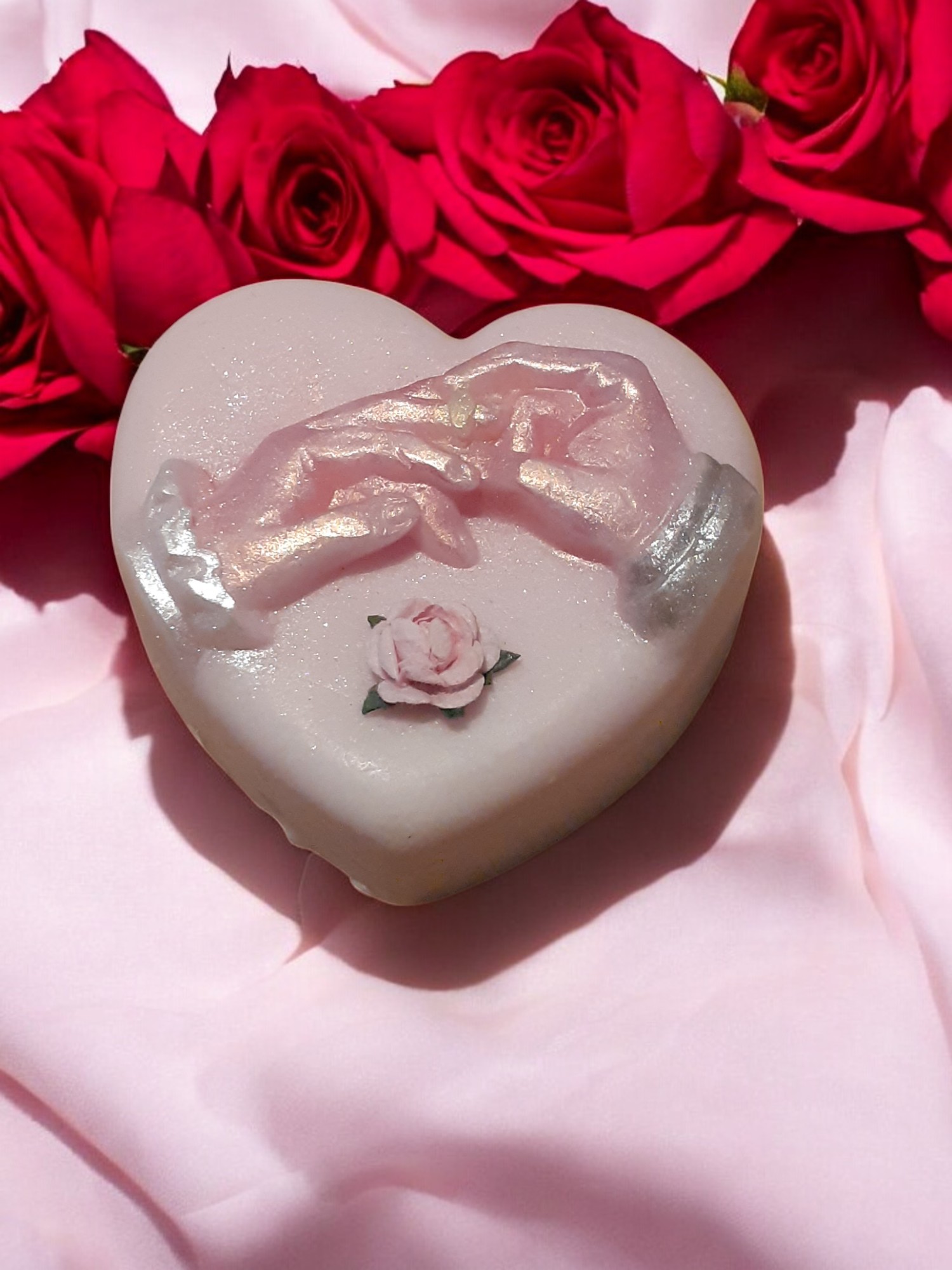 Verlovings Hart Zeepje met Mica (image for) Verlovings Hart Zeepje met Mica