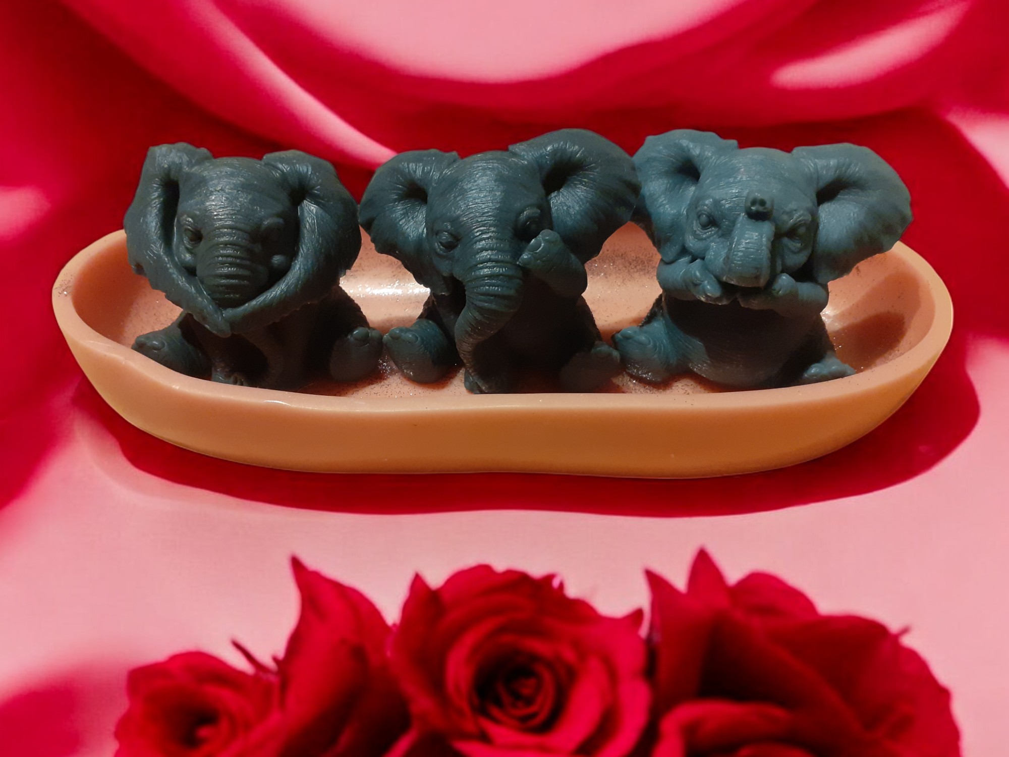 (image for) Zeepschaal met Olifanten Zeepjes