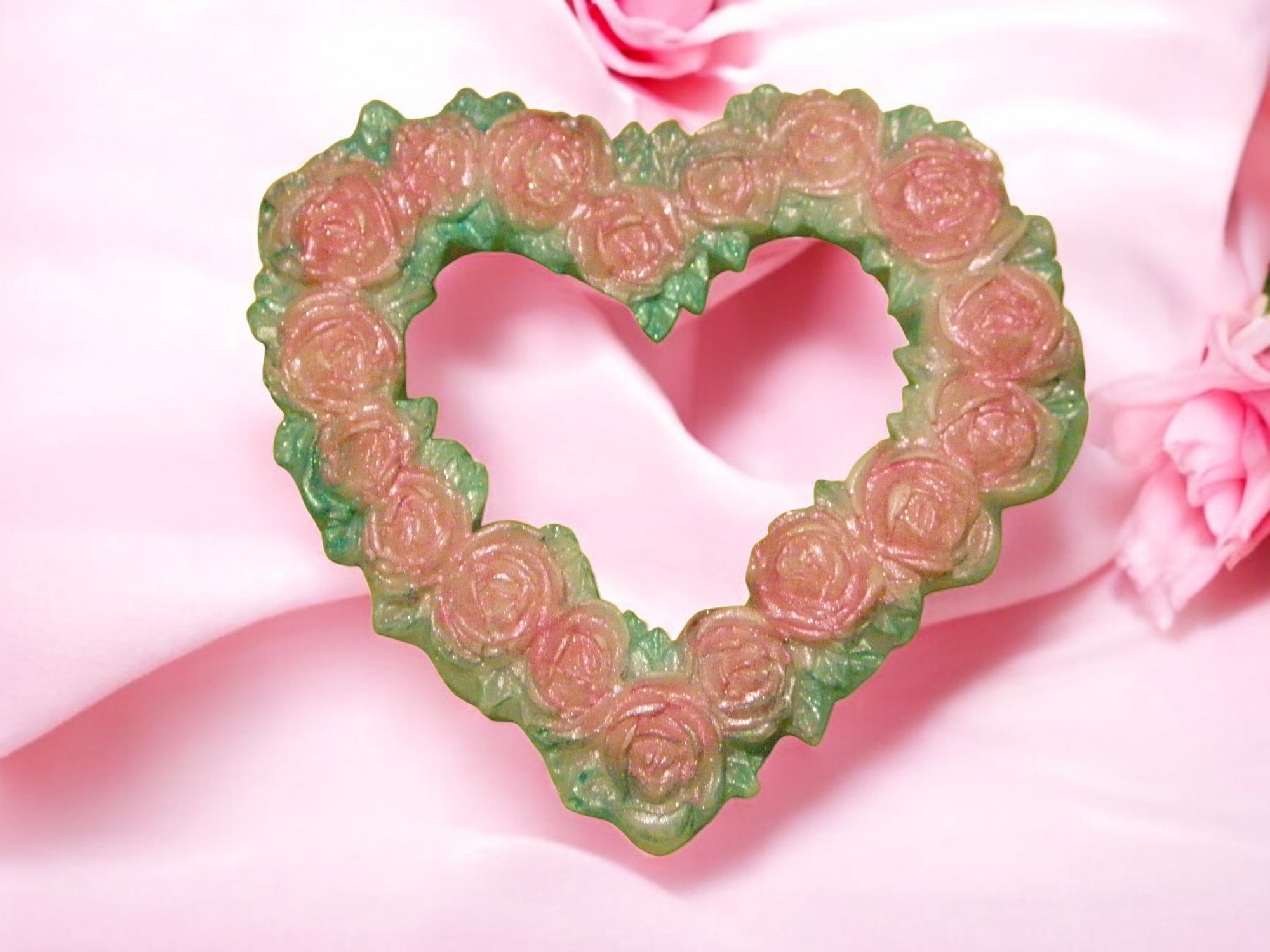 Harten Kransje Zeepje met Mica (image for) Harten Kransje Zeepje met Mica