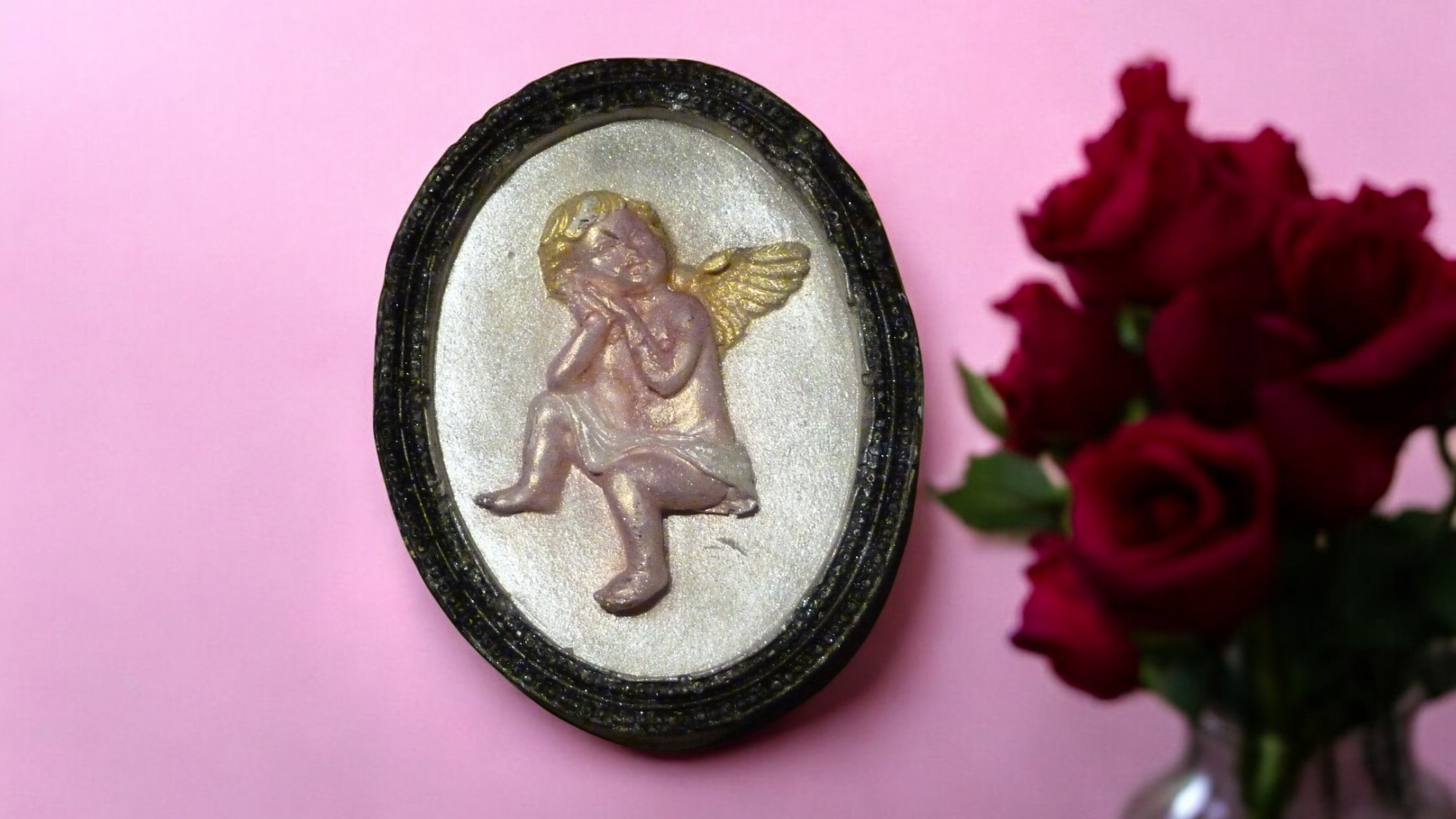 Engel in een Schilderij Zeepje met Mica (image for) Engel in een Schilderij Zeepje met Mica