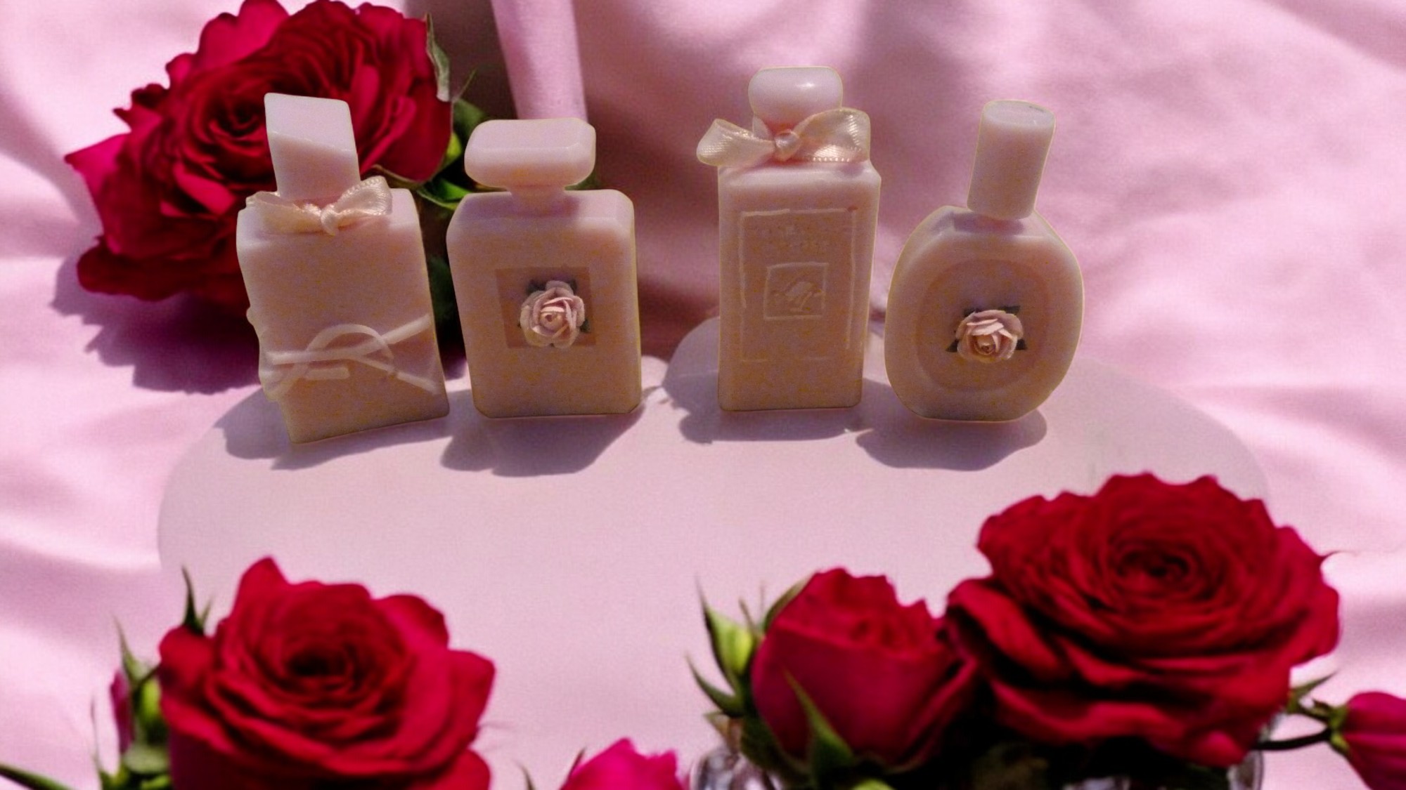 (image for) Parfum Flesjes Zeepjes Setje van 4