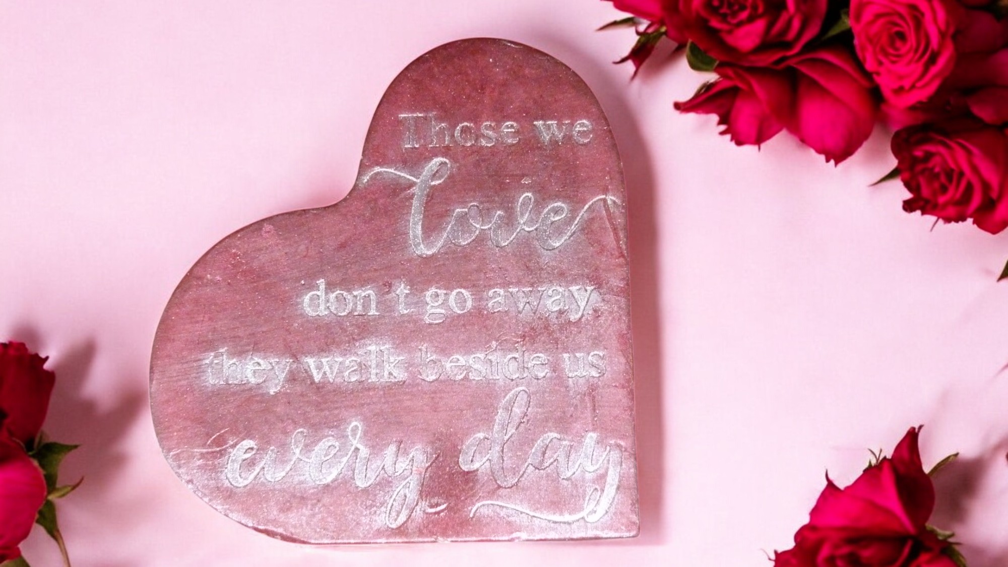 (image for) Memorial Hart met Tekst Zeepje met Mica