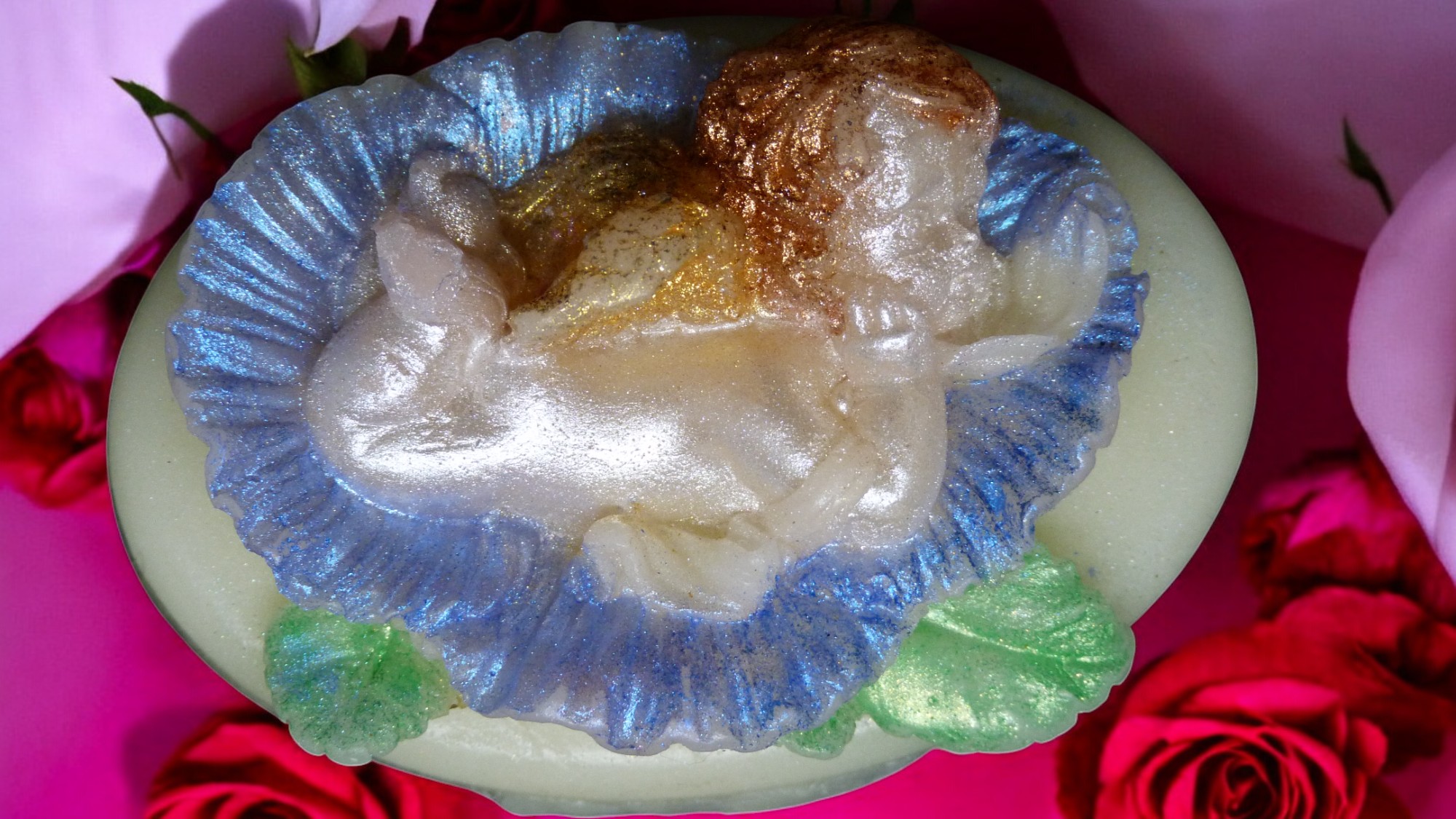 (image for) Engel op een Bloem Zeepje met Mica