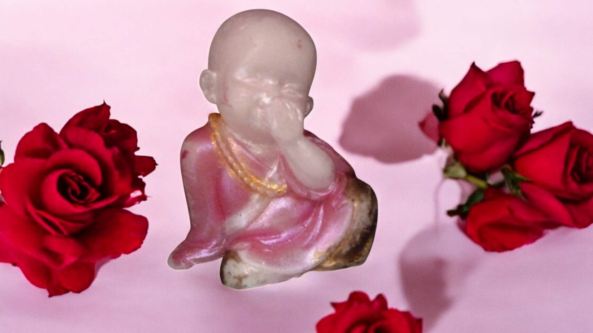 (image for) Boeddha Grinnekend Zeepje met Mica