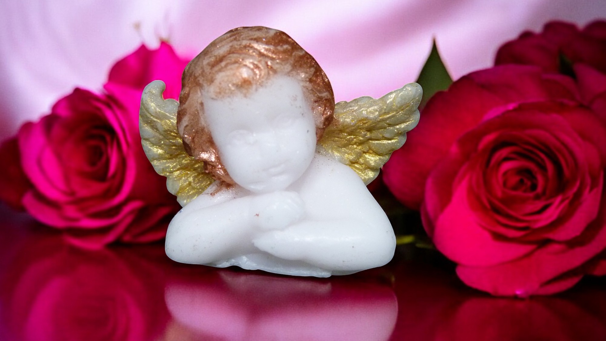 Engelen Kopje Zeepje met Mica (image for) Engelen Kopje Zeepje met Mica