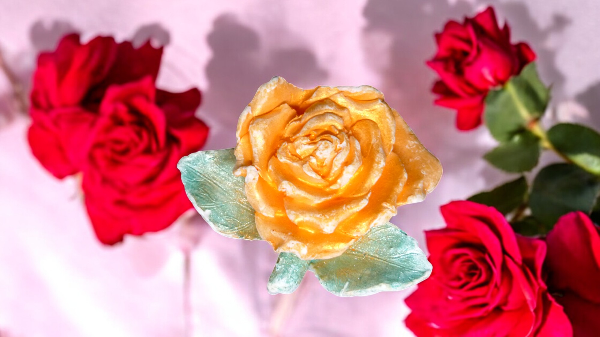 (image for) Roos met Steel Zeepje met Mica