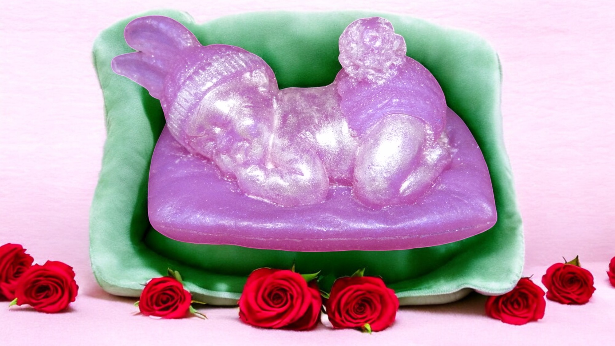 (image for) Baby met Konijnen Oren Zeepje met Mica Meisje