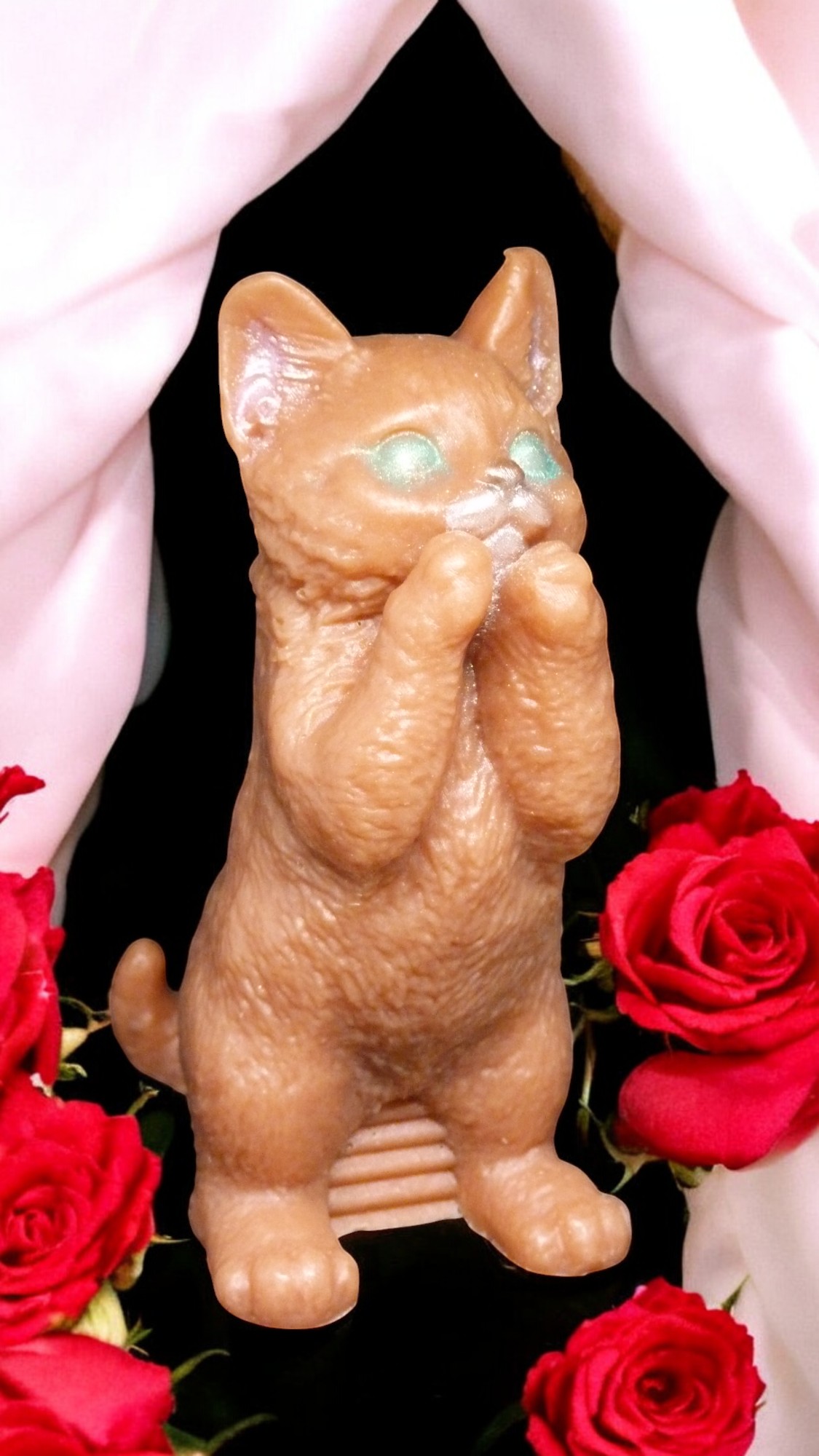 Bedelende Kat Zeepje met Mica (image for) Bedelende Kat Zeepje met Mica