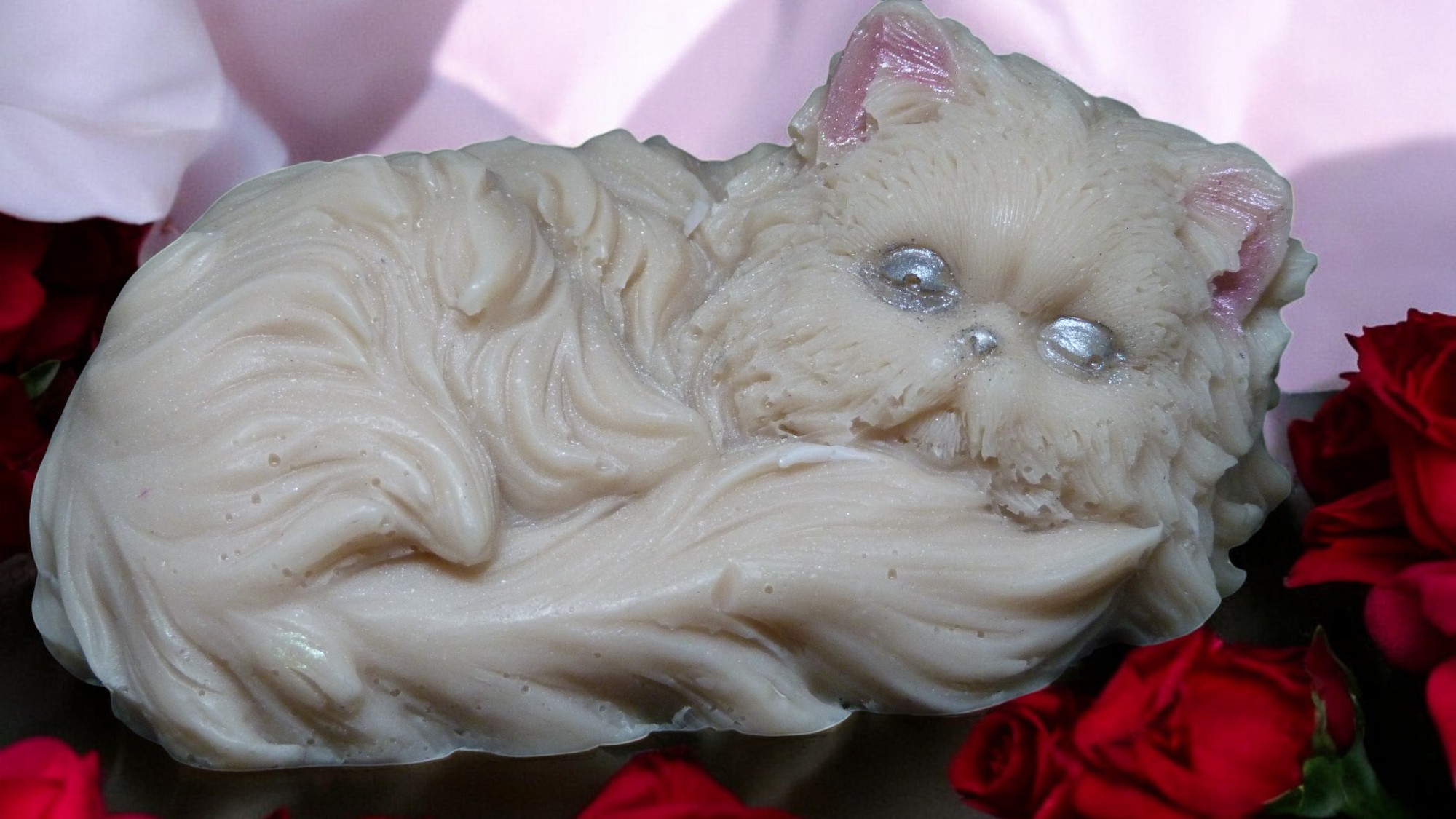 Perzische Kat Zeepje met Mica (image for) Perzische Kat Zeepje met Mica