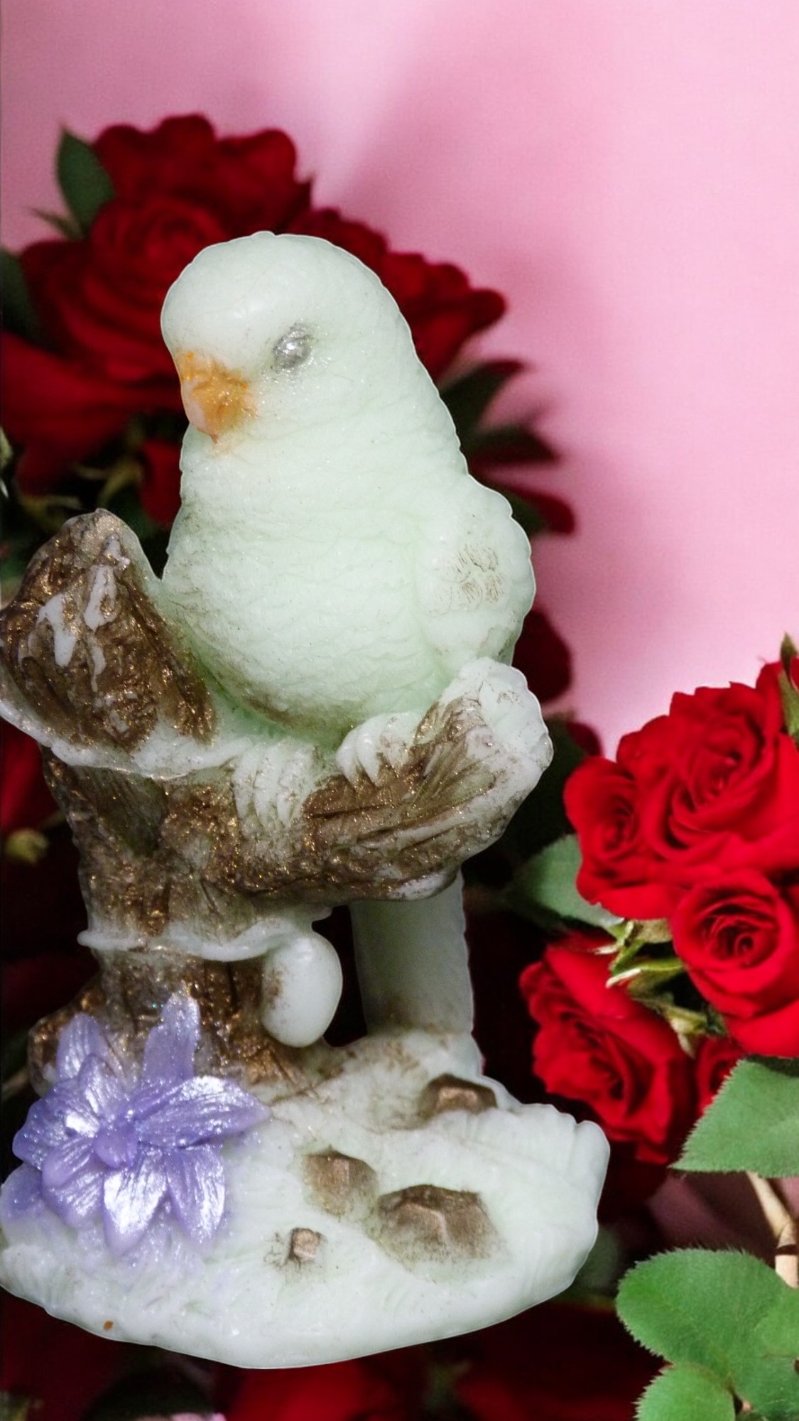 (image for) Parkiet op een Boomstam Zeepje met Mica