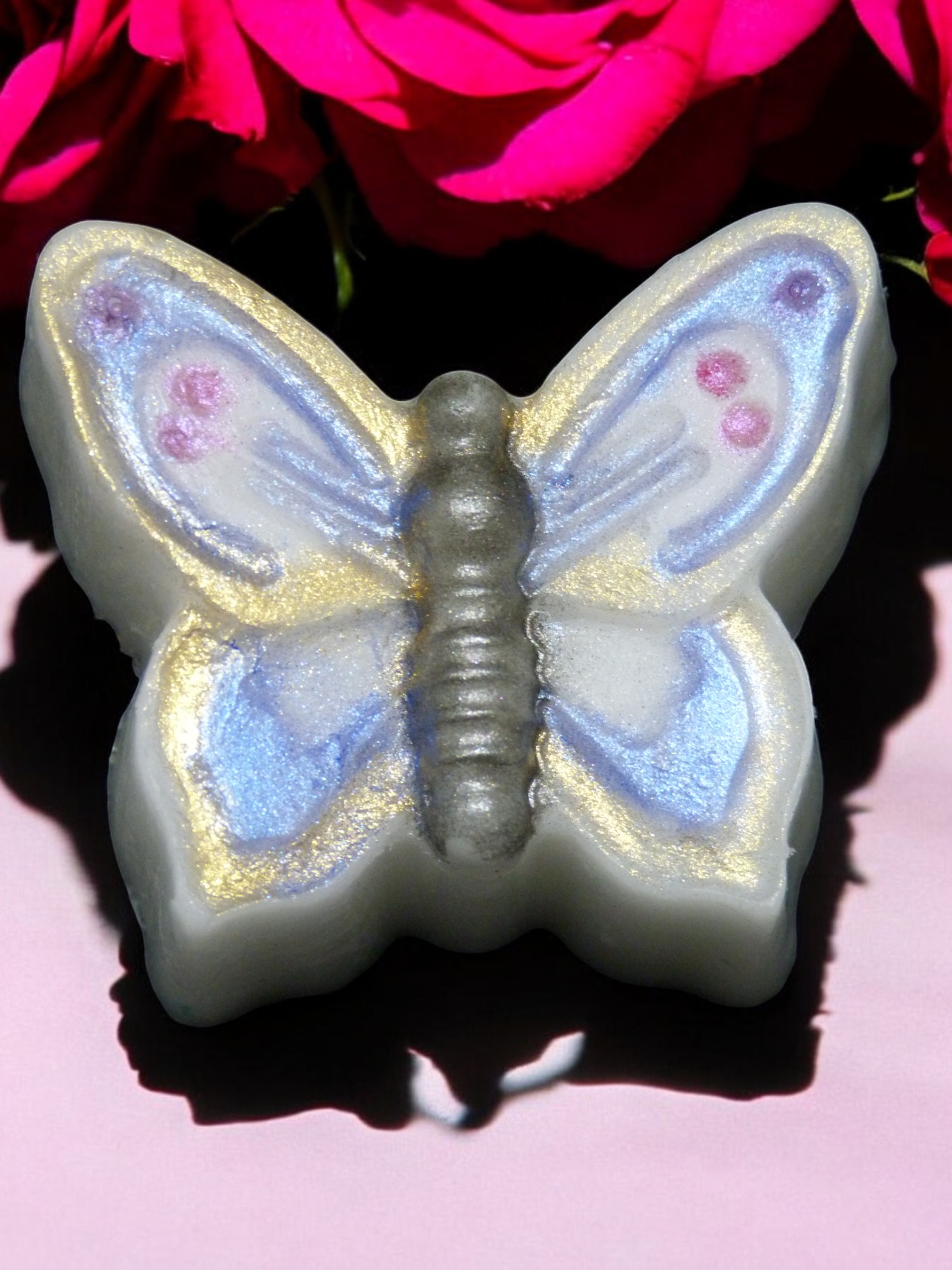 Grote Vlinder Zeepje met Mica (image for) Grote Vlinder Zeepje met Mica