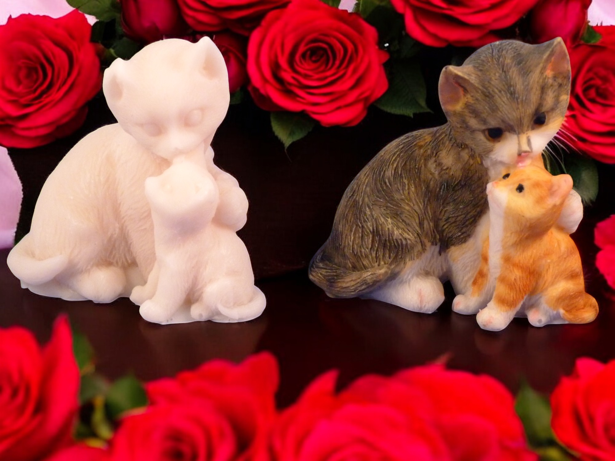 (image for) Moederpoes met Kitten Zeepje (eigen creatie)