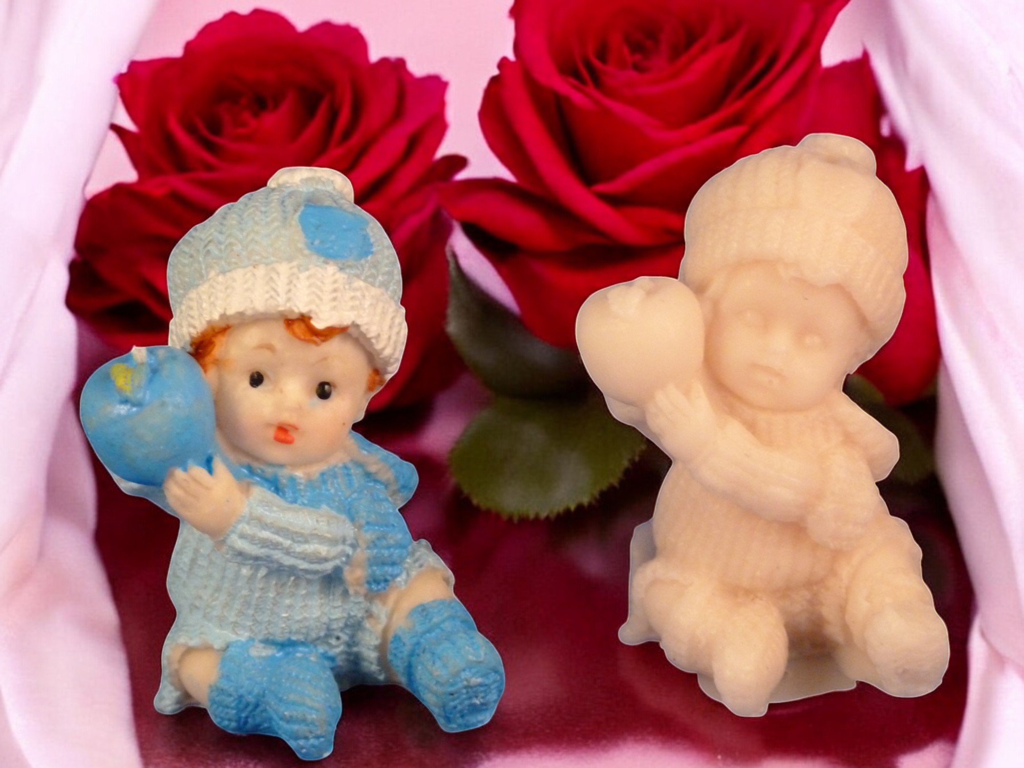 (image for) Baby met een Appel Zeepje (eigen creatie)