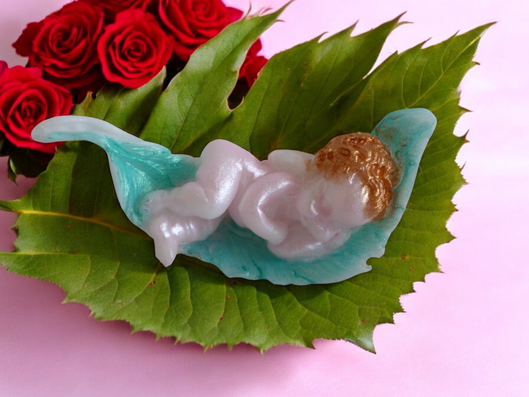 (image for) Engel op een Veer Zeepje met Mica