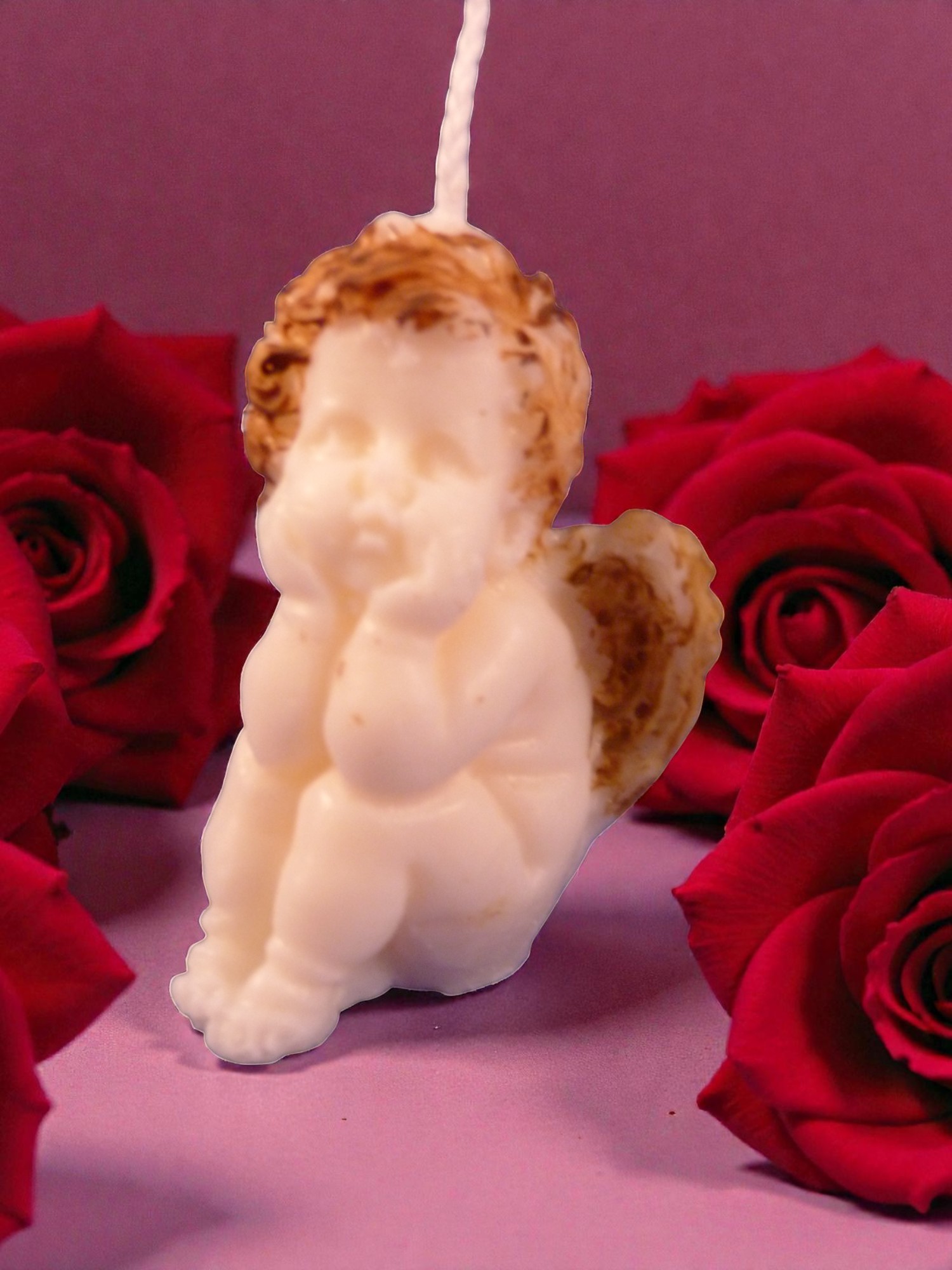 Zittende Engel Jongen Kaars (image for) Zittende Engel Jongen Kaars