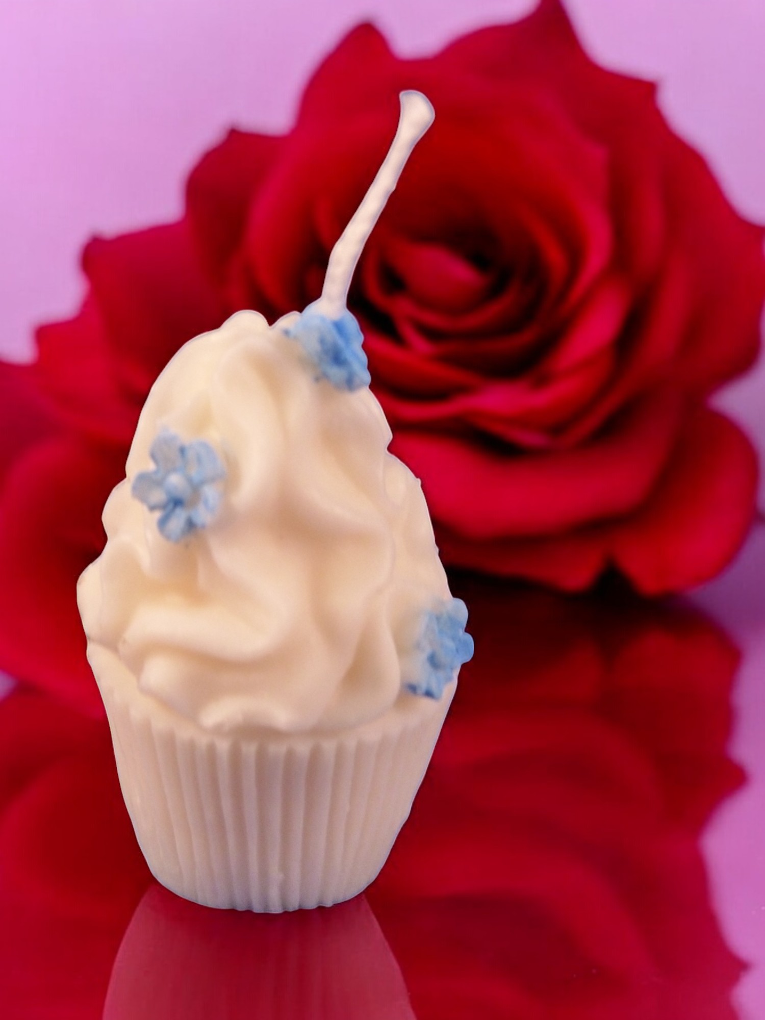 (image for) Cupcake met Bloemen Kaars