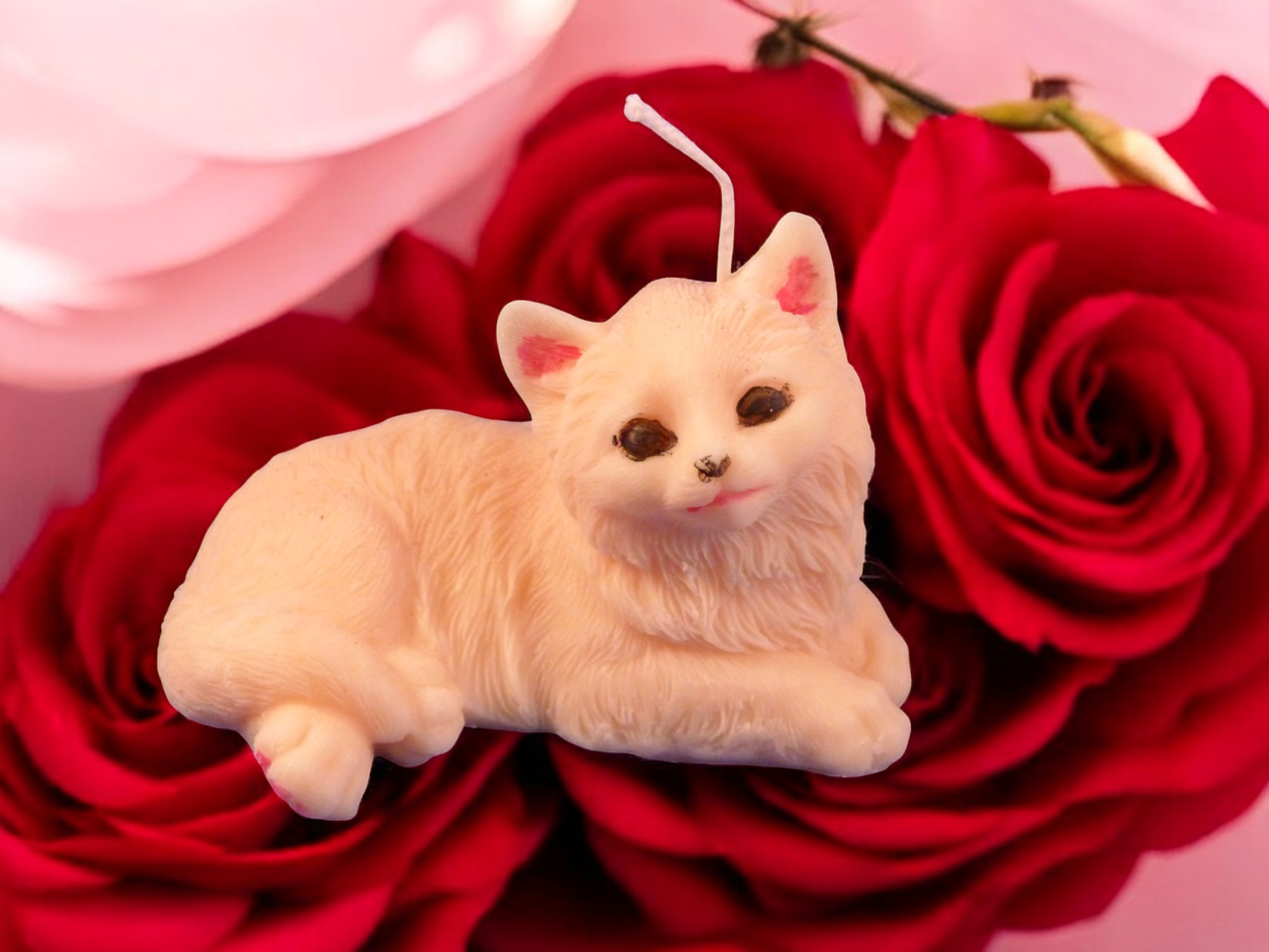 Liggende Kat Kaars (image for) Liggende Kat Kaars