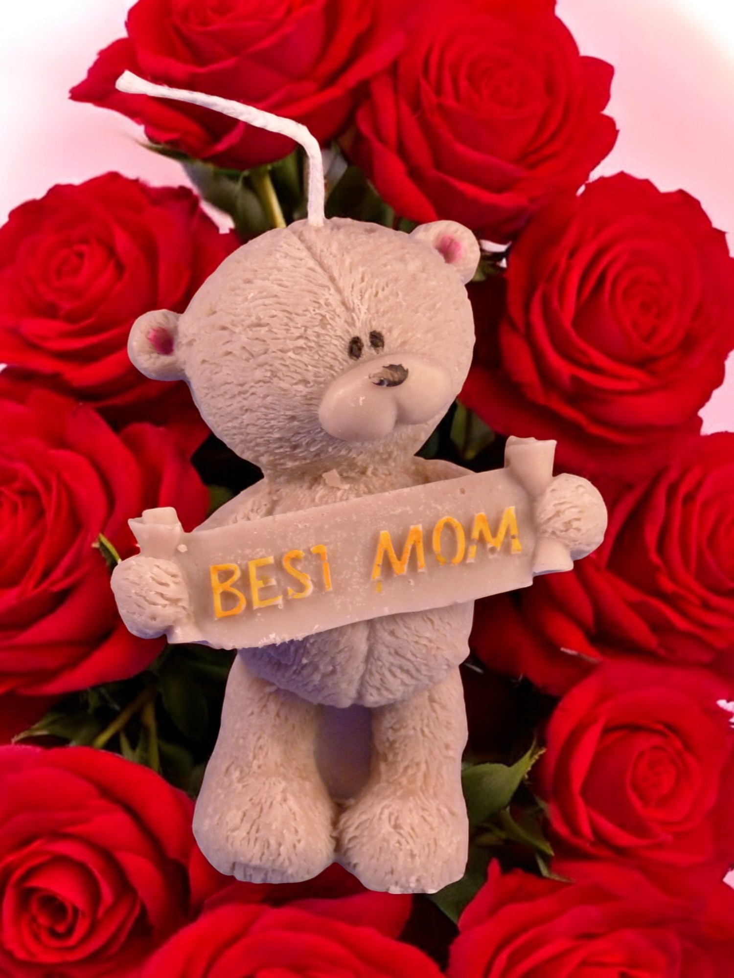 Beertje Best Mom Kaars (image for) Beertje Best Mom Kaars