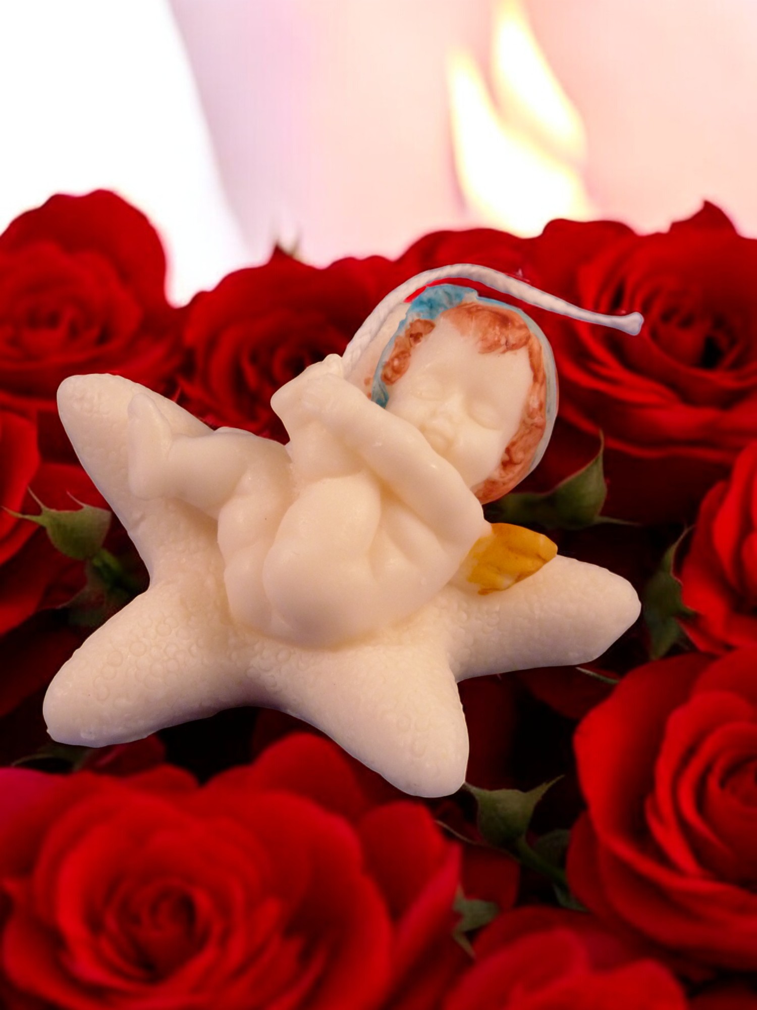 Engel op een Ster Kaars (image for) Engel op een Ster Kaars