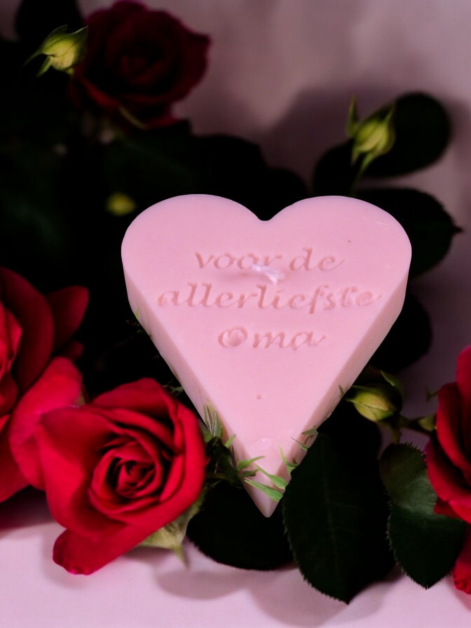Hartje met Tekst Allerliefste Oma Kaars (image for) Hartje met Tekst Allerliefste Oma Kaars