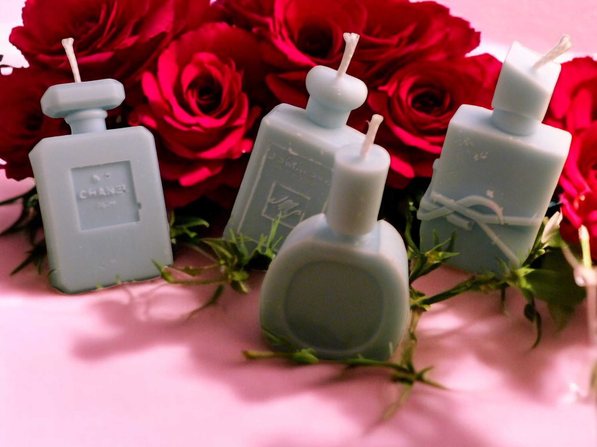 (image for) Parfum Flesjes Kaarsen Setje van 4