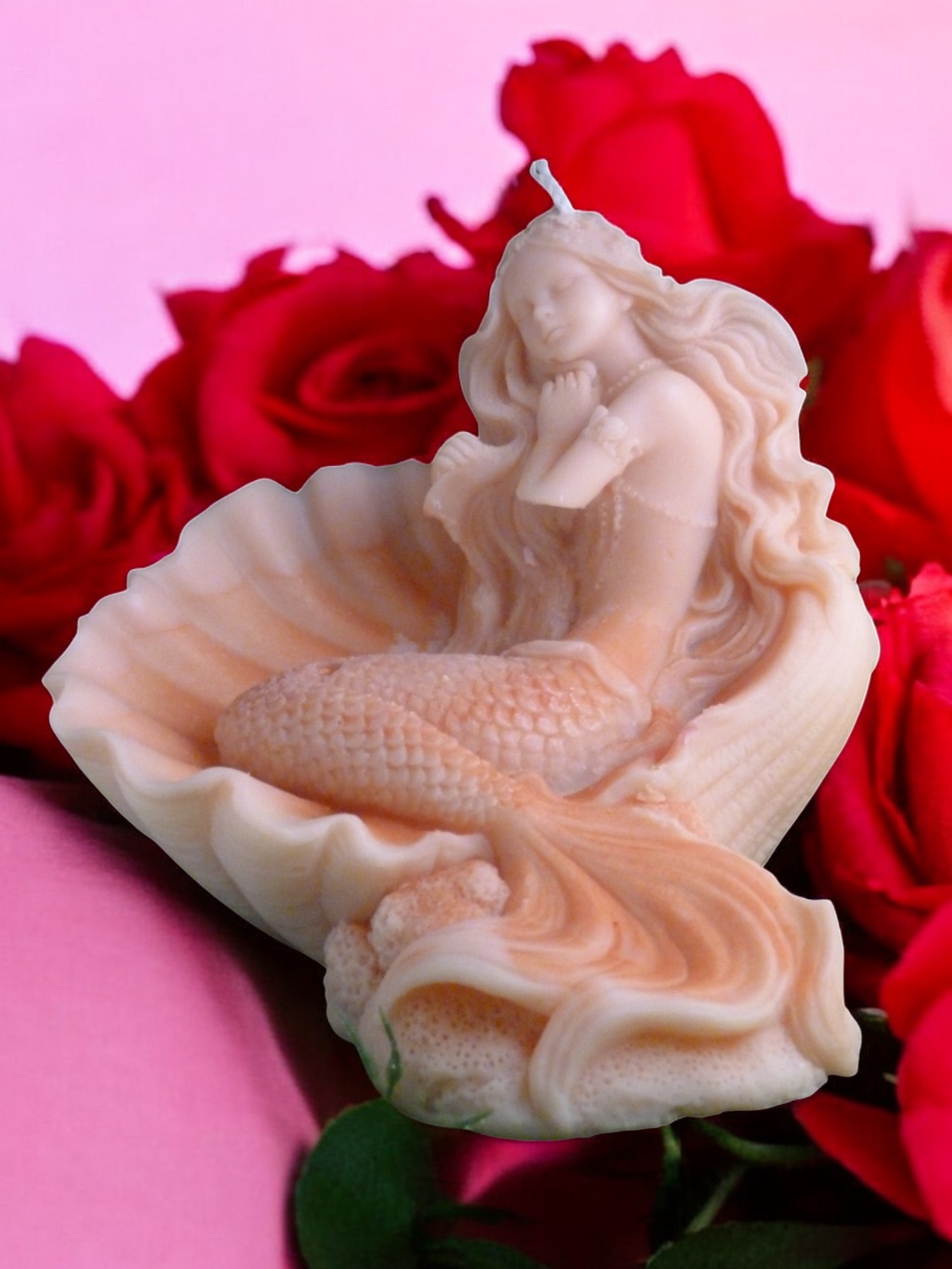 (image for) Zeemeermin in een Schelp Kaars