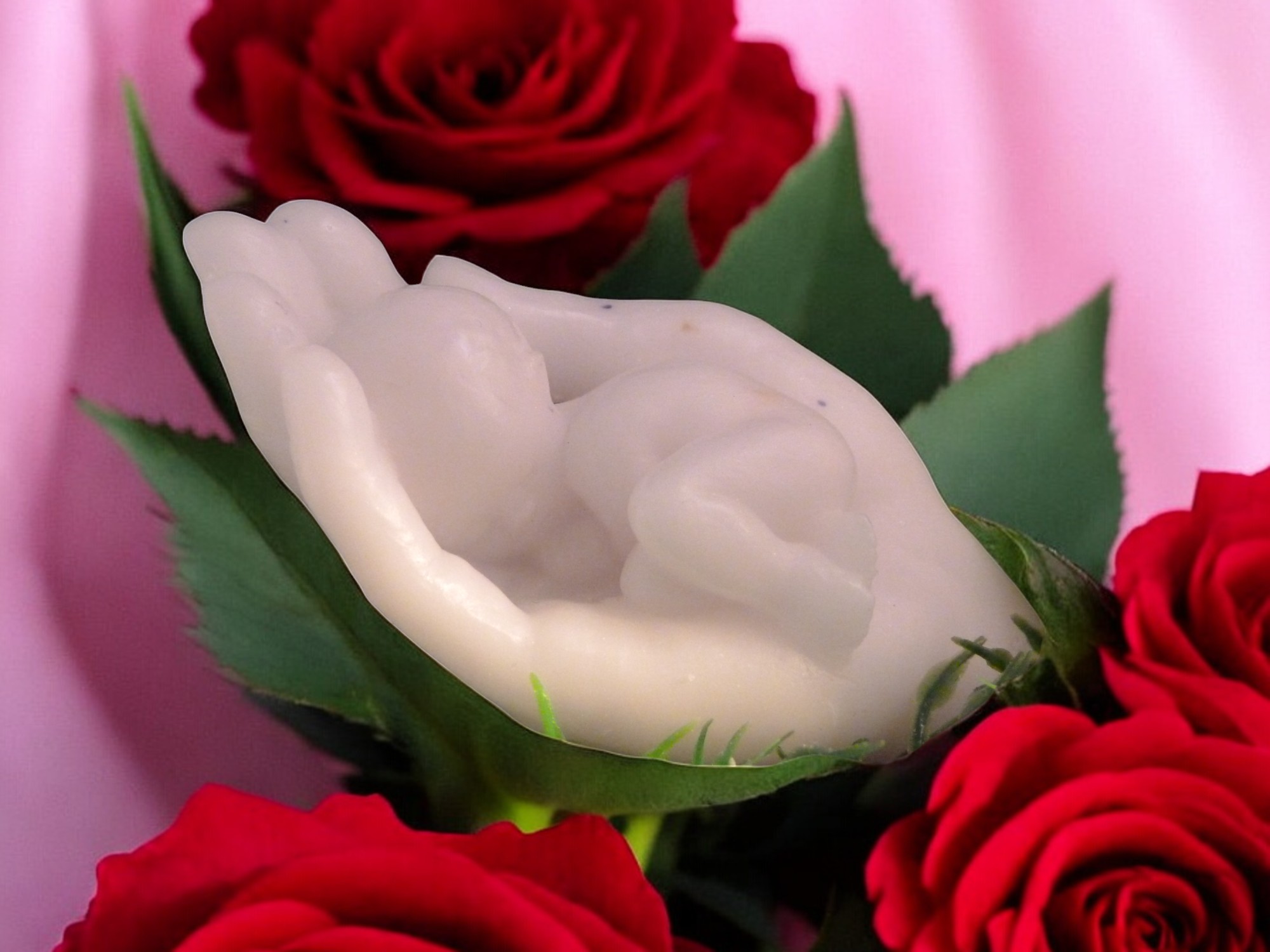 (image for) Hand met Slapende Baby Zeepje