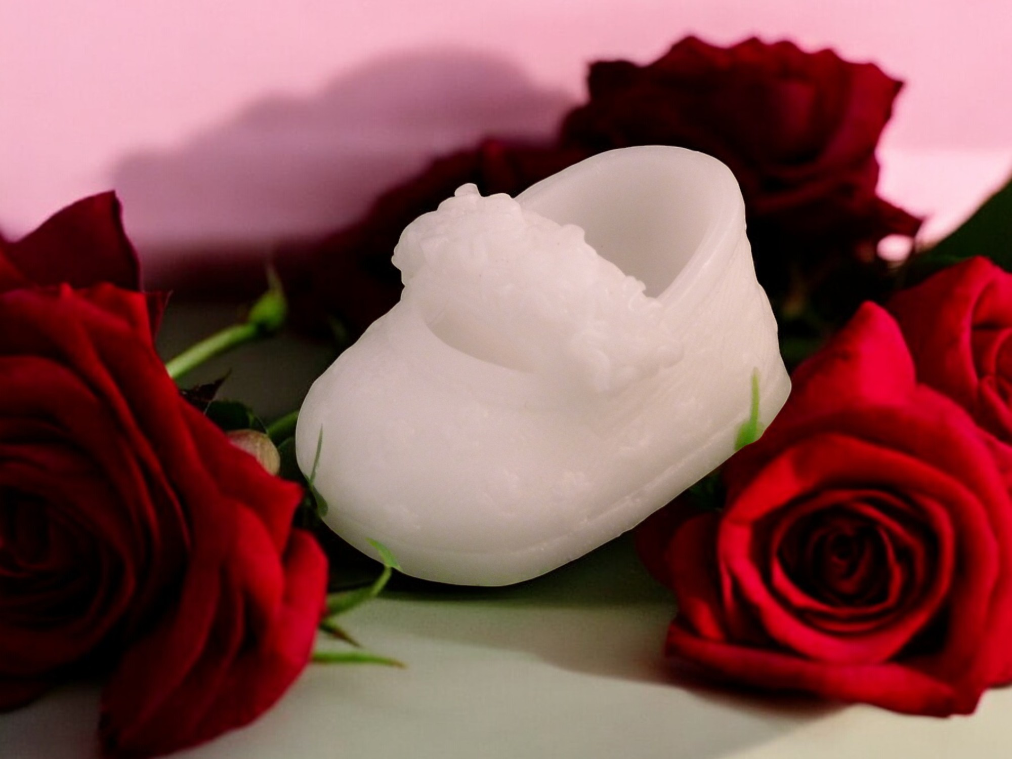 (image for) Schoentje met Bloemen Gesp Zeepje