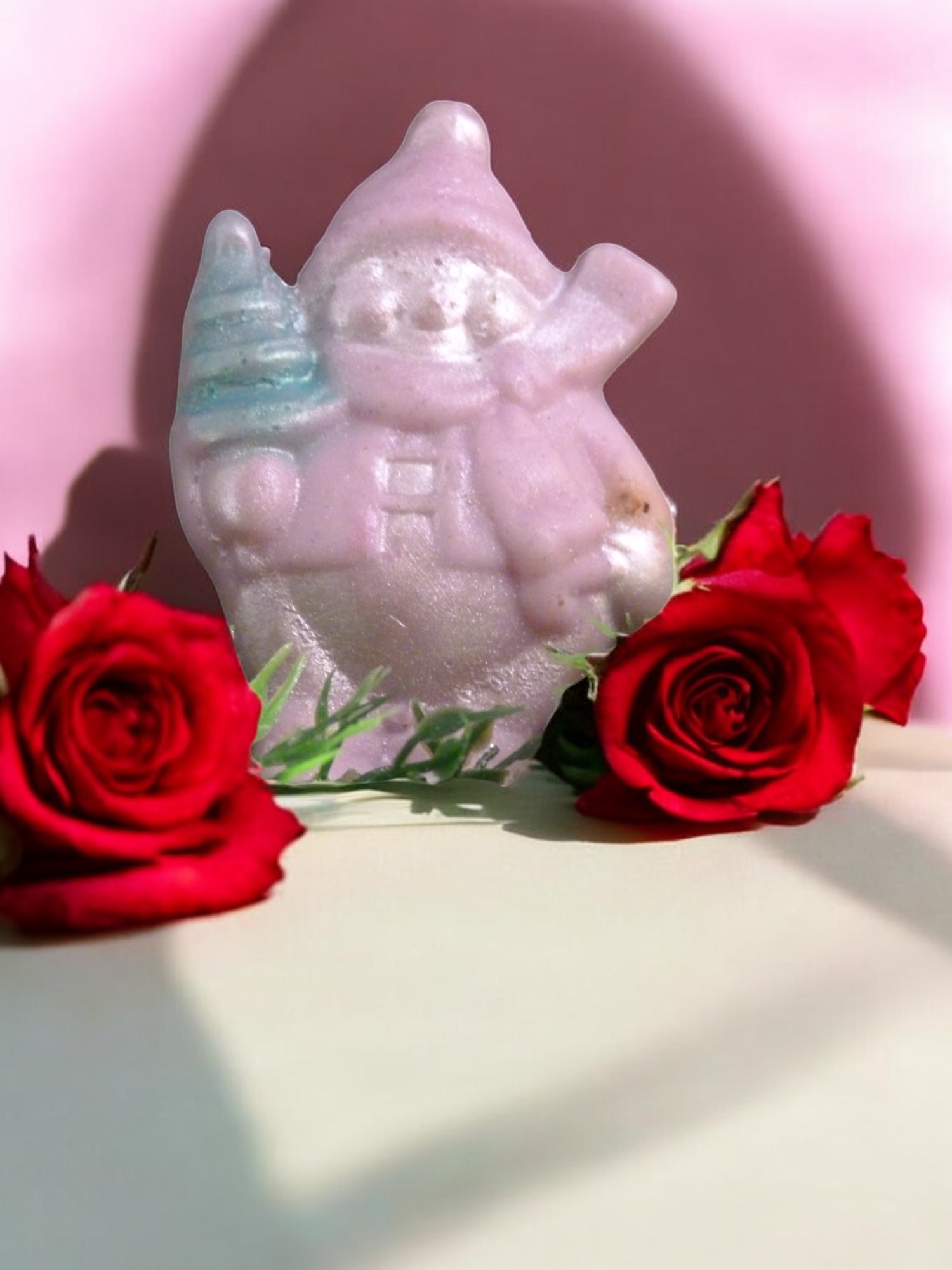 (image for) Sneeuwpop Plat Zeepje met Mica