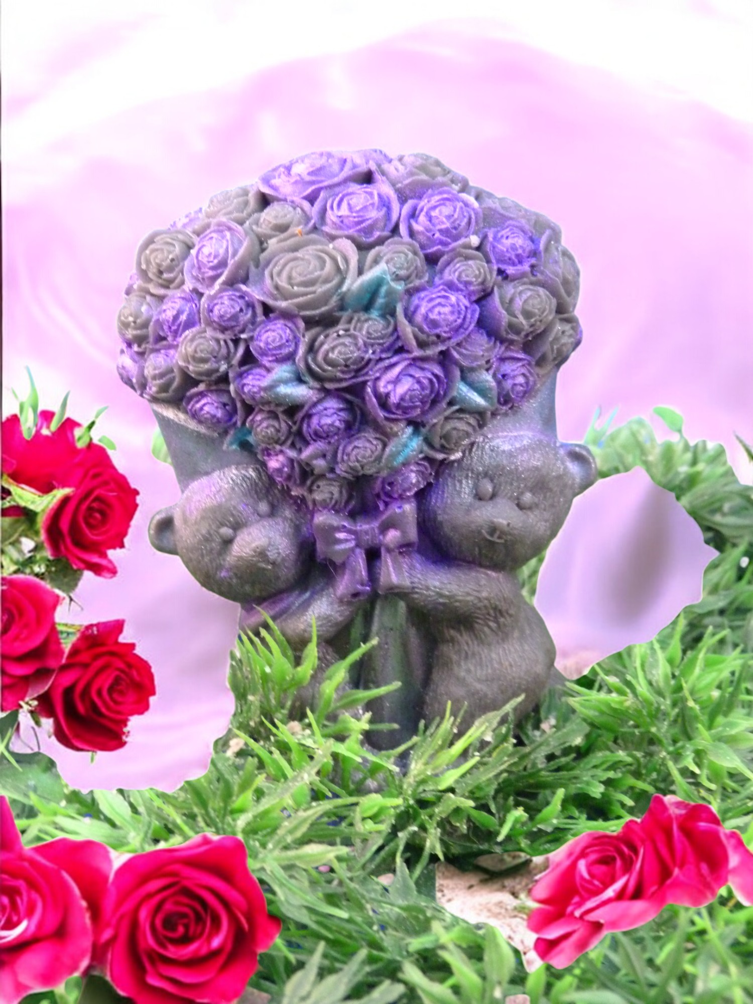 (image for) Beren met een Boeket Zeepje met Mica