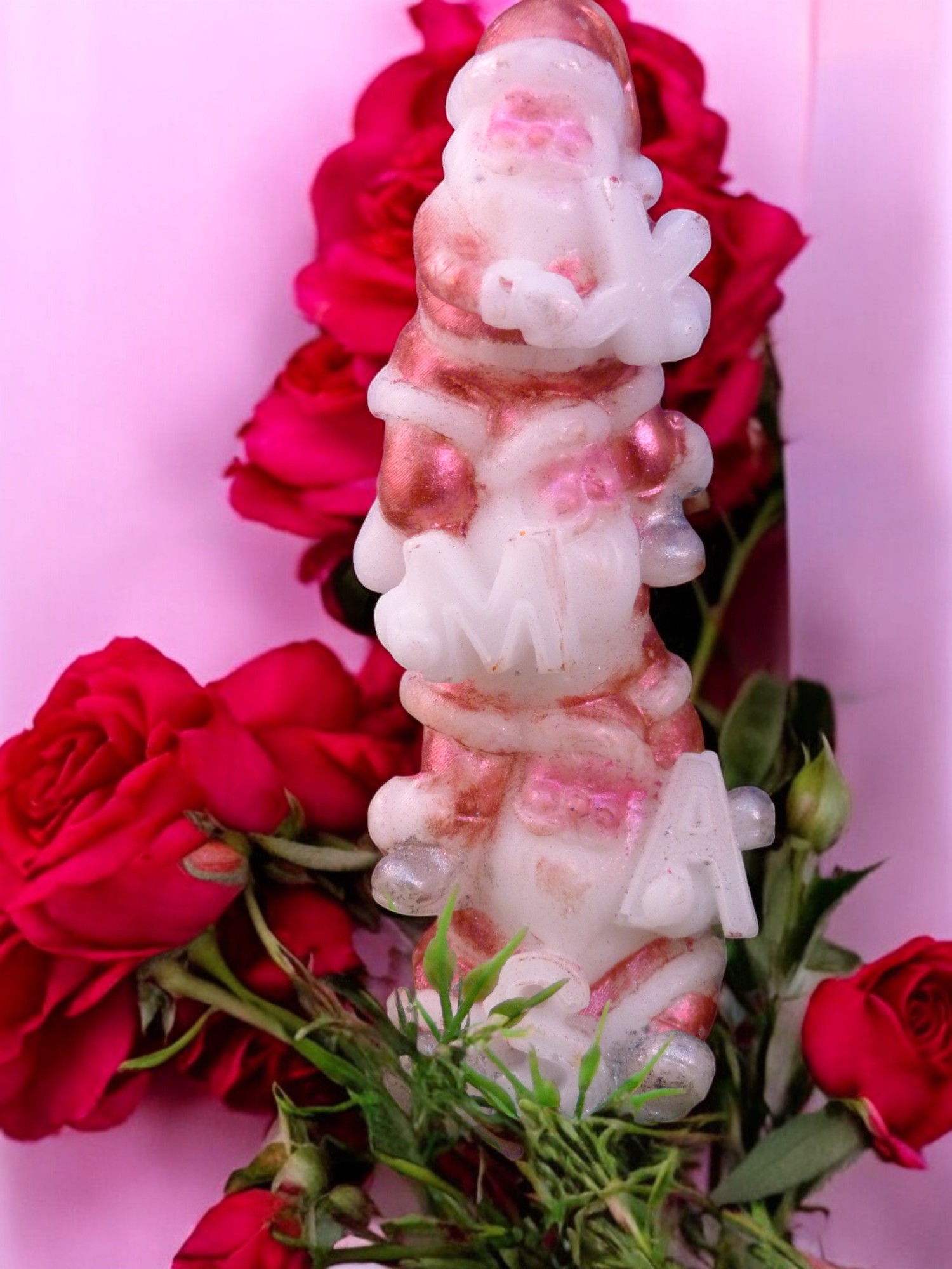 (image for) Stapel Kerstmannen Zeepje met mica