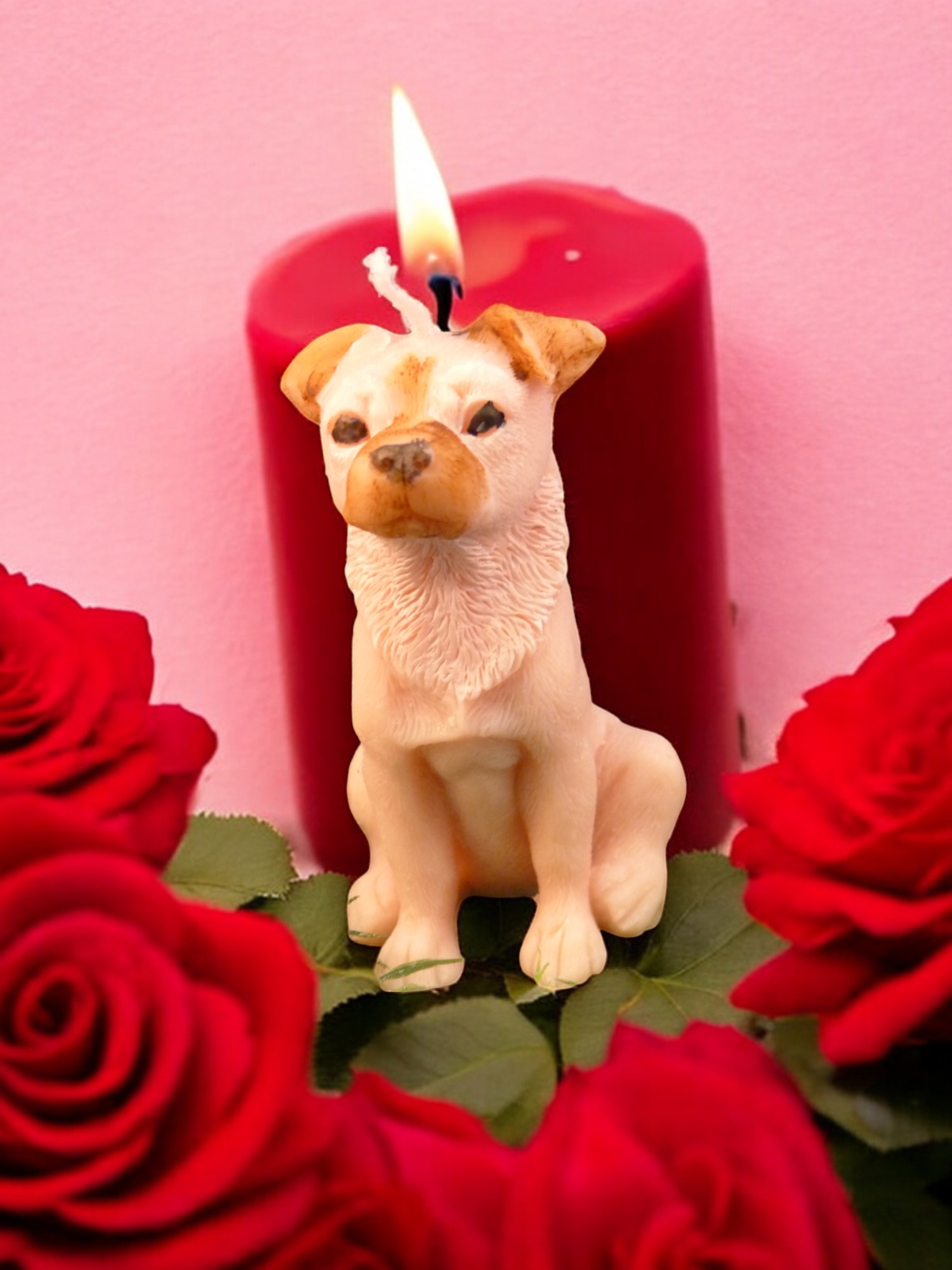 Jackrussellterriër Kaars Klein (image for) Jackrussellterriër Kaars Klein