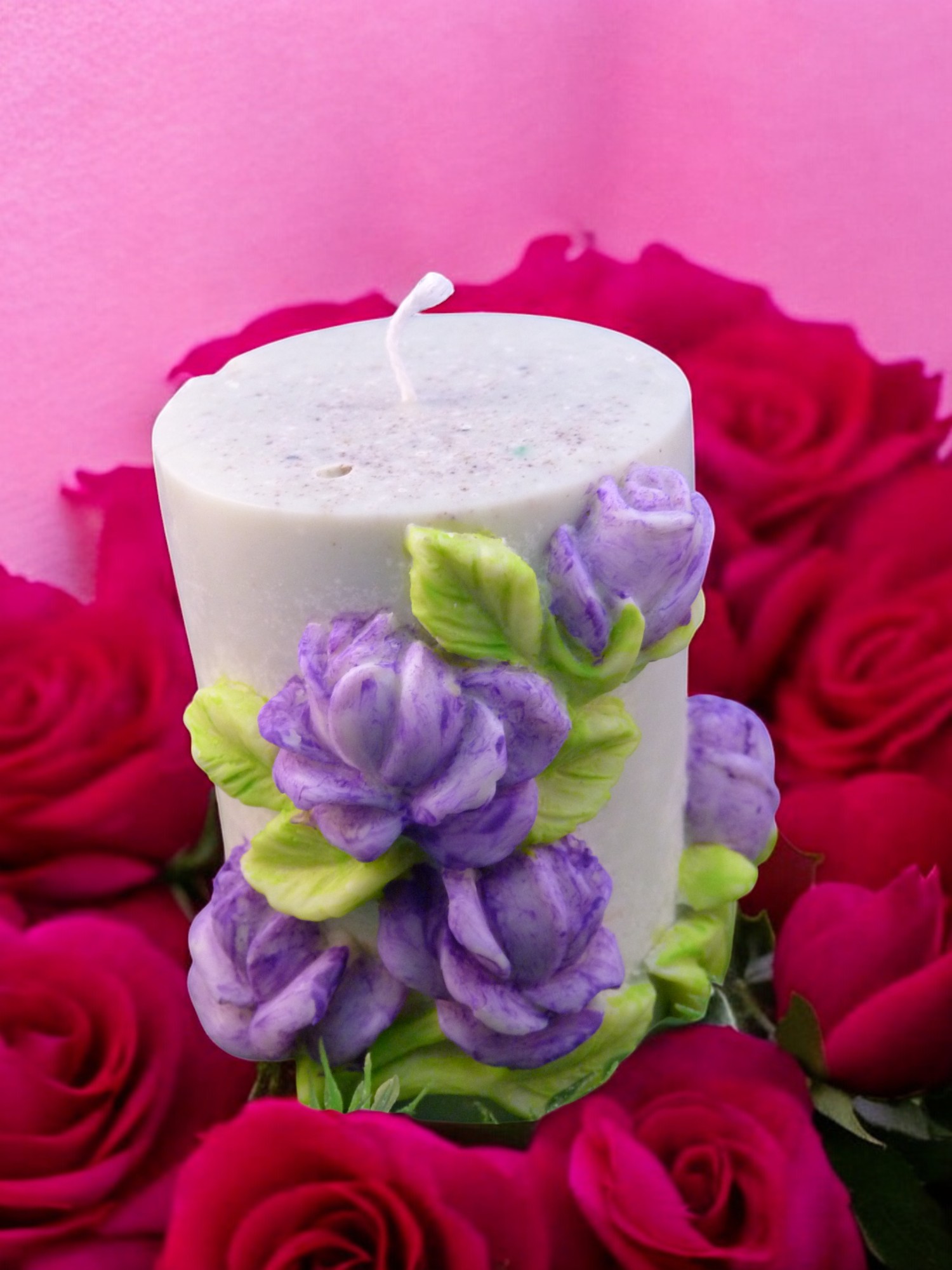 (image for) Grote Stompe Kaars met Rozen