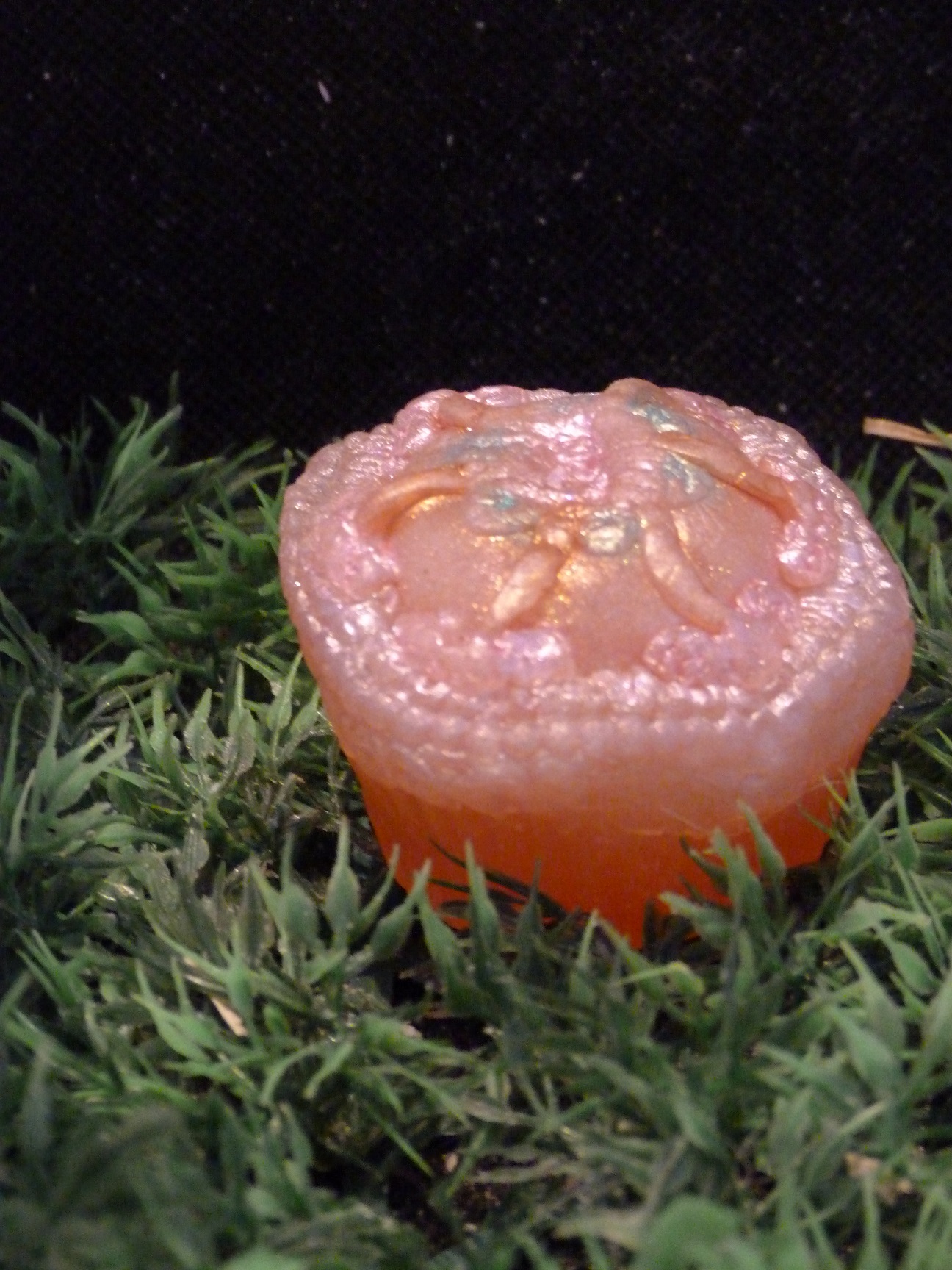 (image for) Cupcake Groot met Roosjes Zeepje met Mica