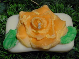 (image for) Roos op Tablet Kaars