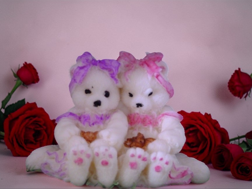 Poezen in een Jurk Kaars (eigen creatie) (image for) Poezen in een Jurk Kaars (eigen creatie)