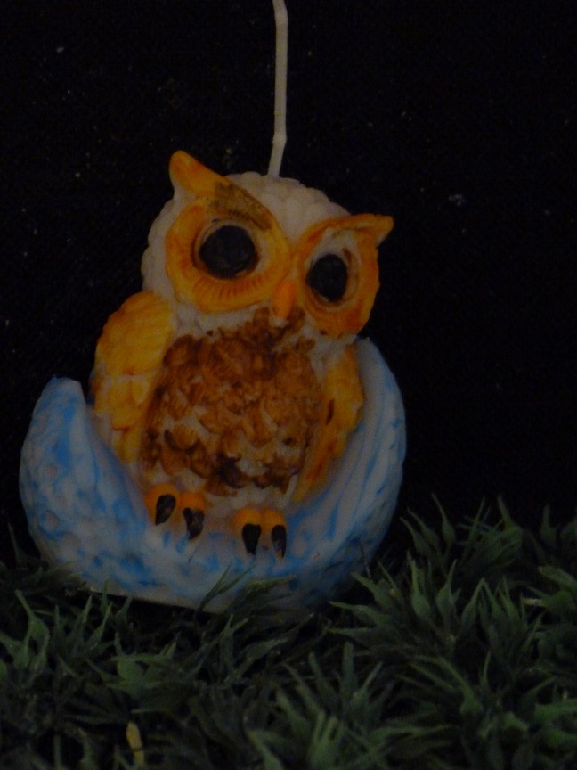 (image for) Uil op een Maan Kaars