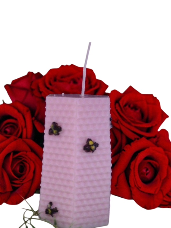 Stompe Kaars met Bijen (image for) Stompe Kaars met Bijen