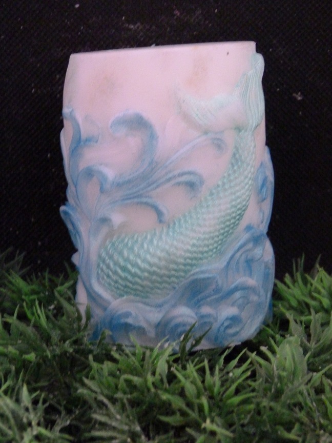 (image for) Grote Cilinder met Zeemeermin Staart Zeepje met Mica