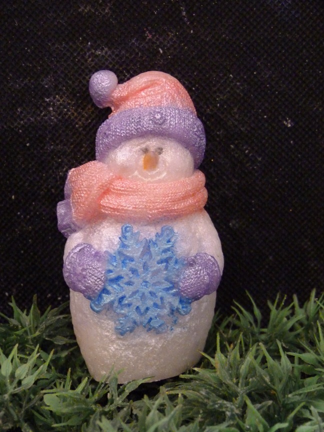 (image for) Sneeuwpop met Sneeuwvlok Zeepje met Mica