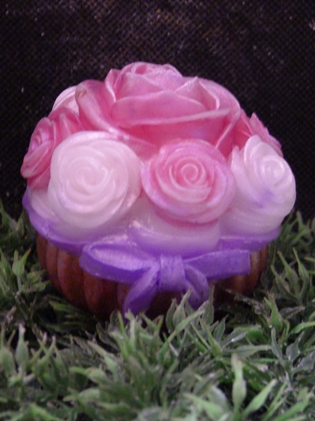 (image for) Rozen Gebakje Zeepje met Mica