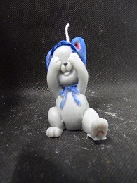 (image for) Hondje in Konijnenpak Kaars