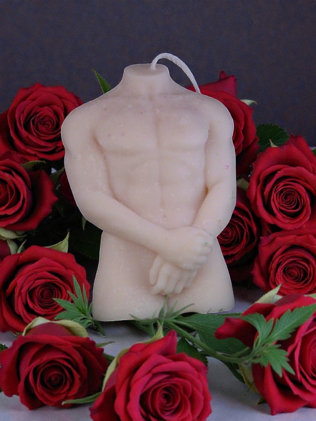 (image for) Mannentorso Kaars